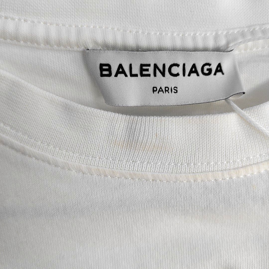 Balenciaga Balenciaga Logo Cotton T-Shirt Size XS Size XS / US 0-2 / IT 36-38 - 5 Thumbnail