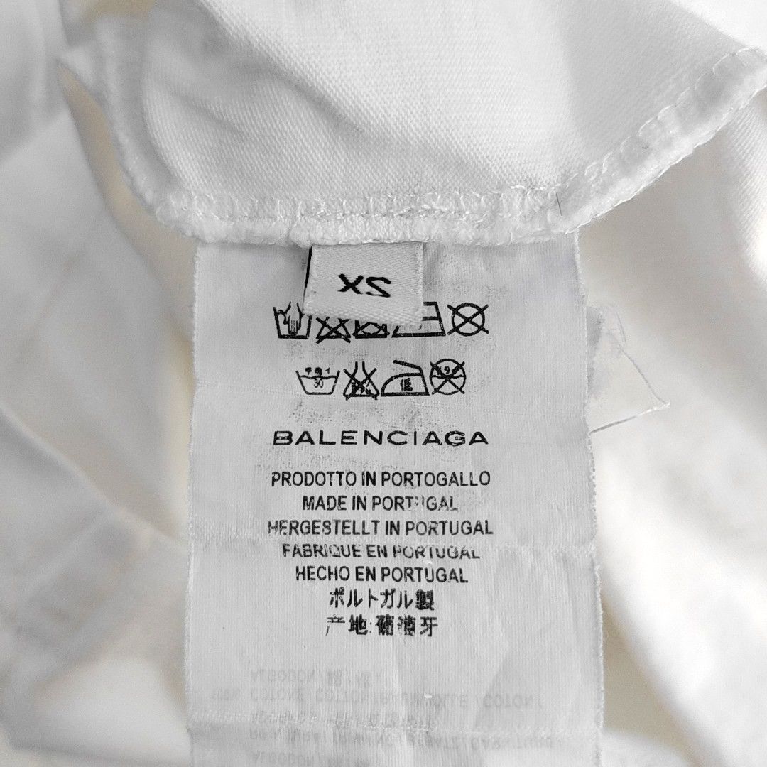 Balenciaga Balenciaga Logo Cotton T-Shirt Size XS Size XS / US 0-2 / IT 36-38 - 4 Thumbnail
