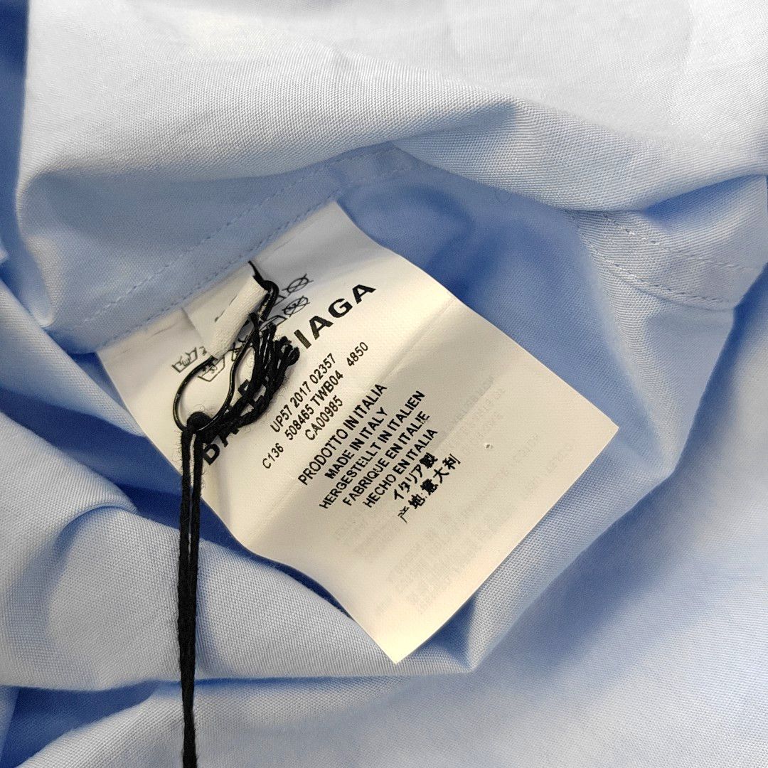Balenciaga Balenciaga Logo Print Button Up Shirt Size L Size US L / EU 52-54 / 3 - 7 Thumbnail