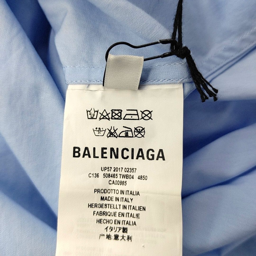 Balenciaga Balenciaga Logo Print Button Up Shirt Size L Size US L / EU 52-54 / 3 - 4 Thumbnail