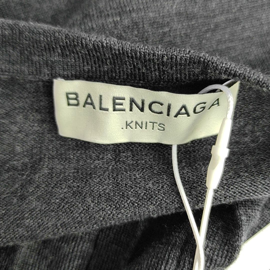 Balenciaga Balenciaga Gray Wool Sweater Size S Size S / US 4 / IT 40 - 5 Thumbnail