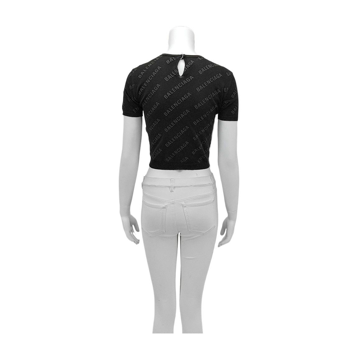Balenciaga Balenciaga Monogram Crop Top Size XS Size XS / US 0-2 / IT 36-38 - 2 Thumbnail