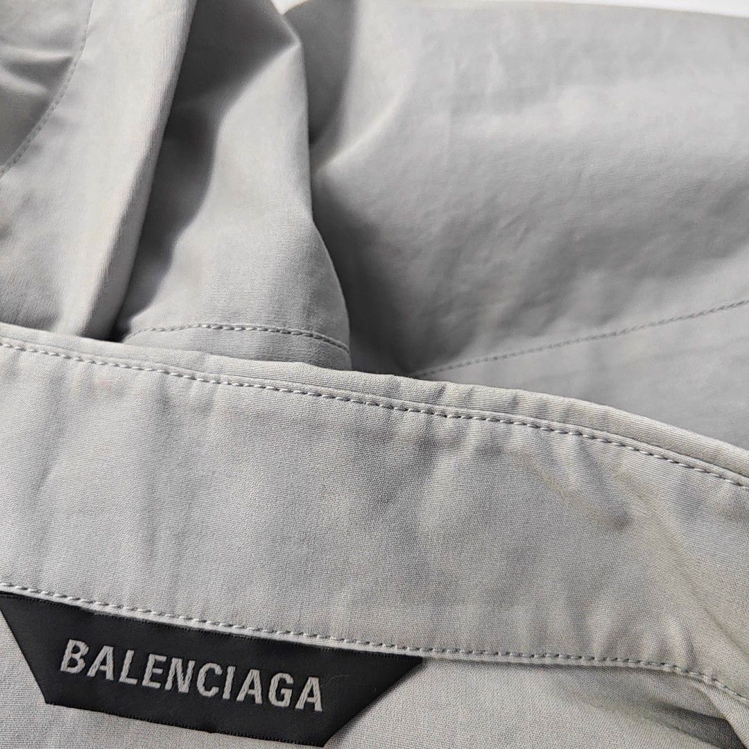 Balenciaga BALENCIAGA Gray Cotton Button Up Shirt Size S Size US S / EU 44-46 / 1 - 5 Thumbnail
