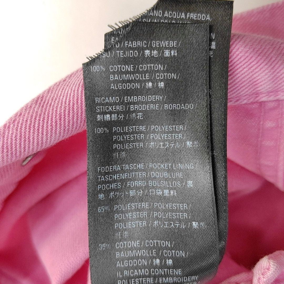 Balenciaga Balenciaga Pink Logo Denim Jacket Size 34 Size XS / US 0-2 / IT 36-38 - 3 Thumbnail
