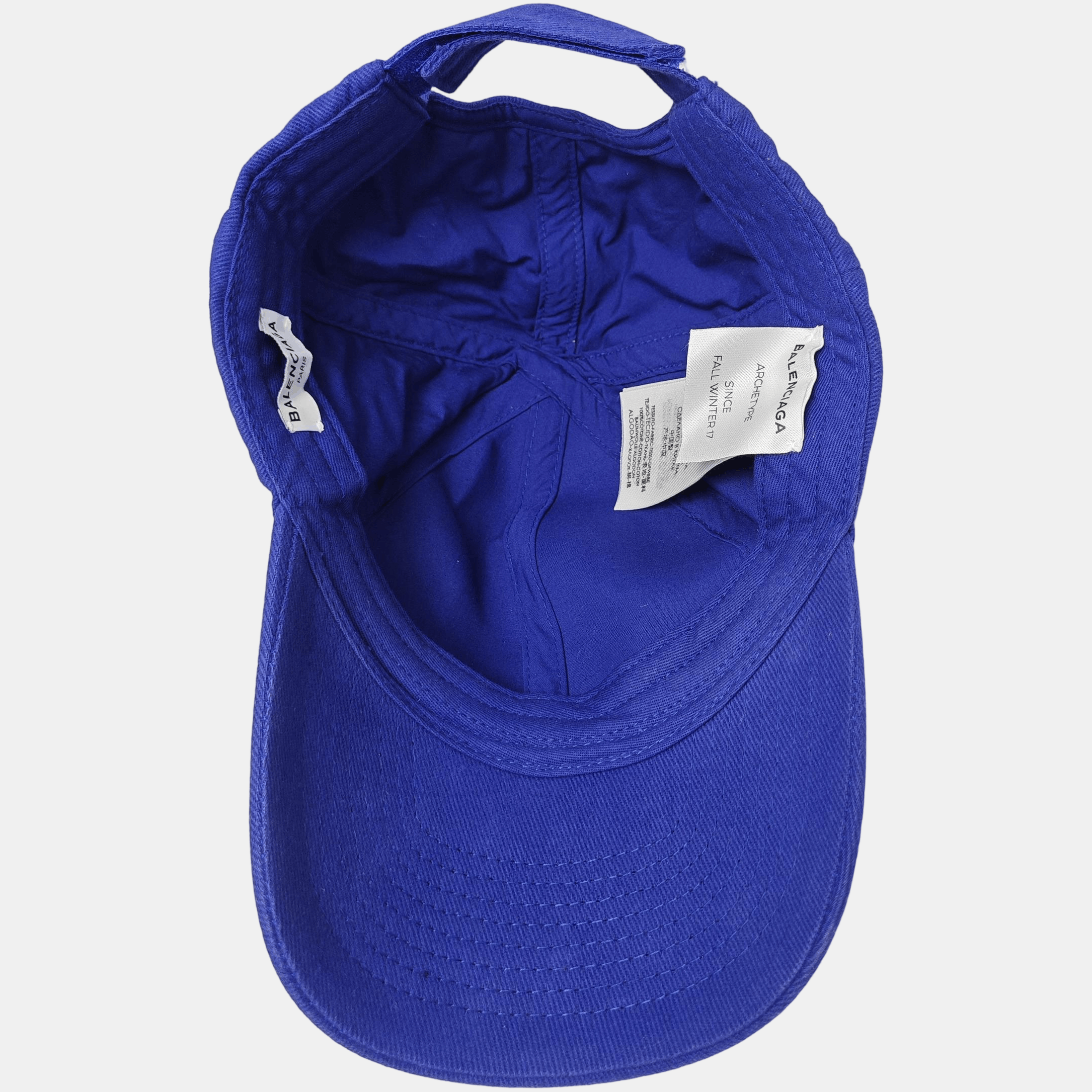 Balenciaga Balenciaga Blue Logo Baseball Cap One Size Size ONE SIZE - 2 Thumbnail