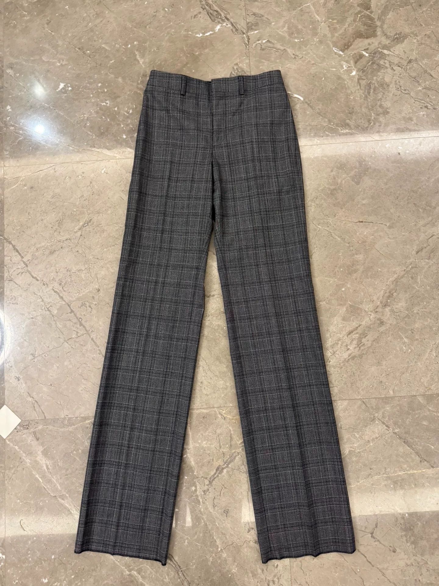 Celine Celine Hedi Slimane Plaid Formal Trousers Size 44 Size 38R - 2 Thumbnail