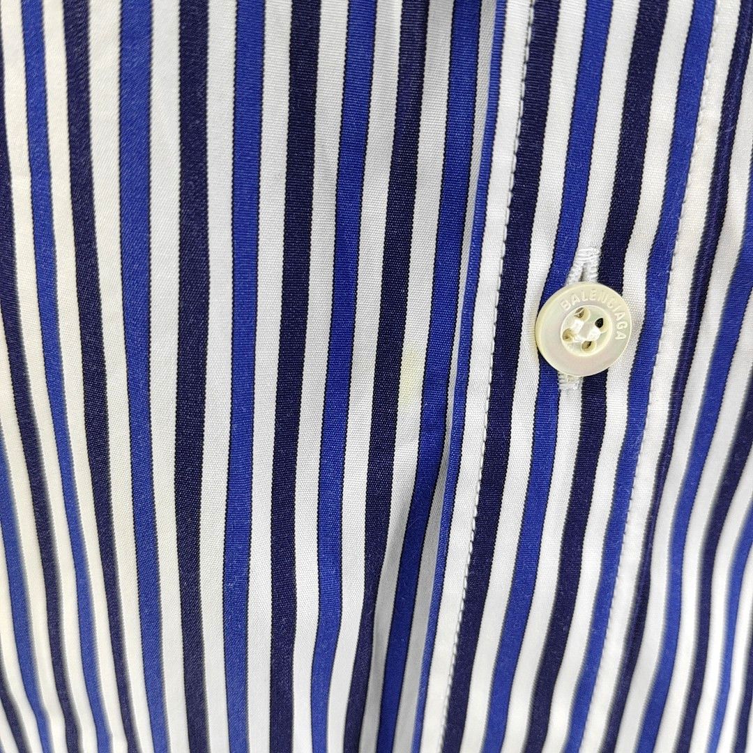 Balenciaga Balenciaga Striped Button Up Shirt Size 36 Size XS / US 0-2 / IT 36-38 - 5 Thumbnail