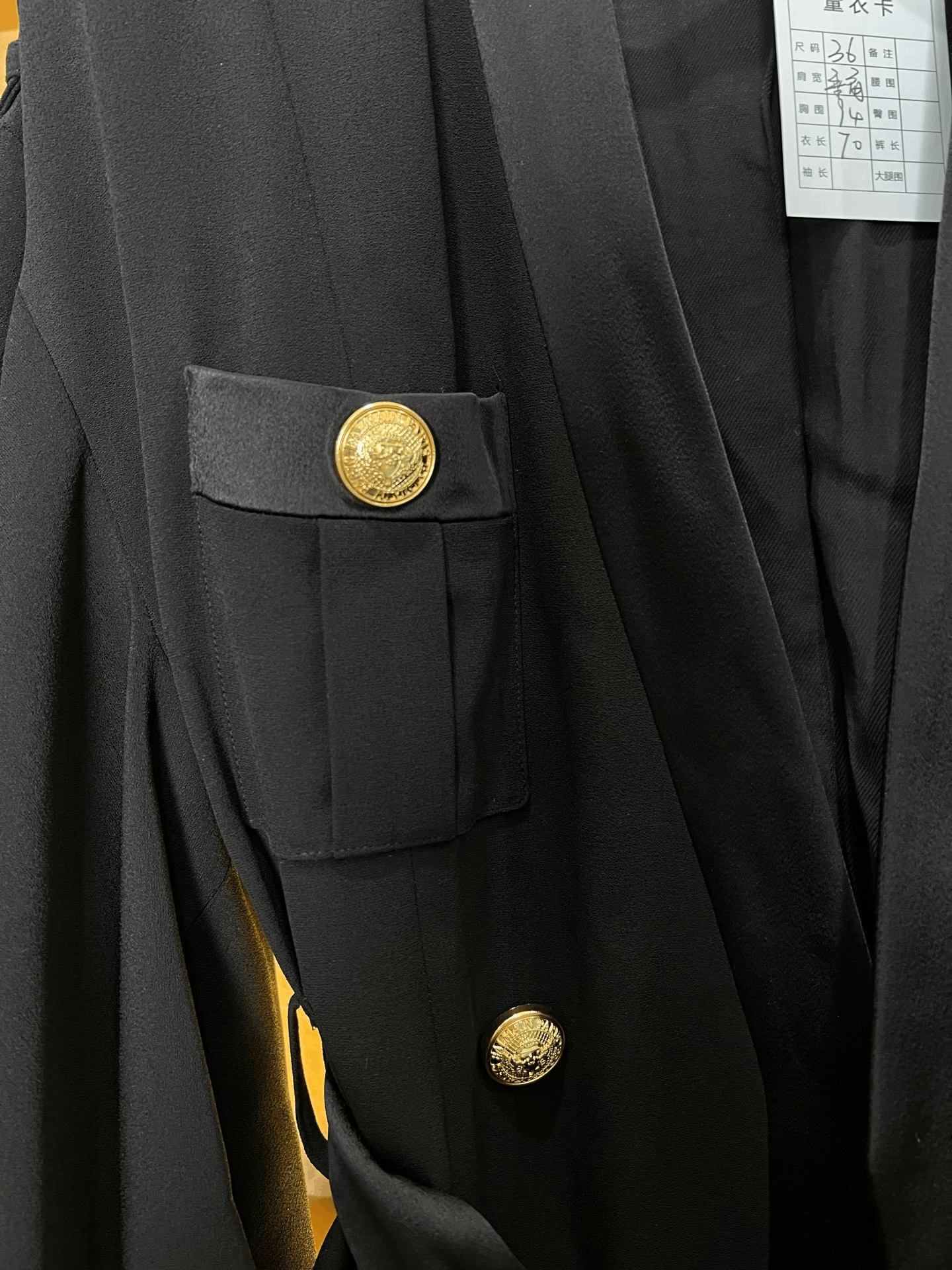 Balmain Balmain Gold Button Coat Size XS / US 0-2 / IT 36-38 - 3 Thumbnail