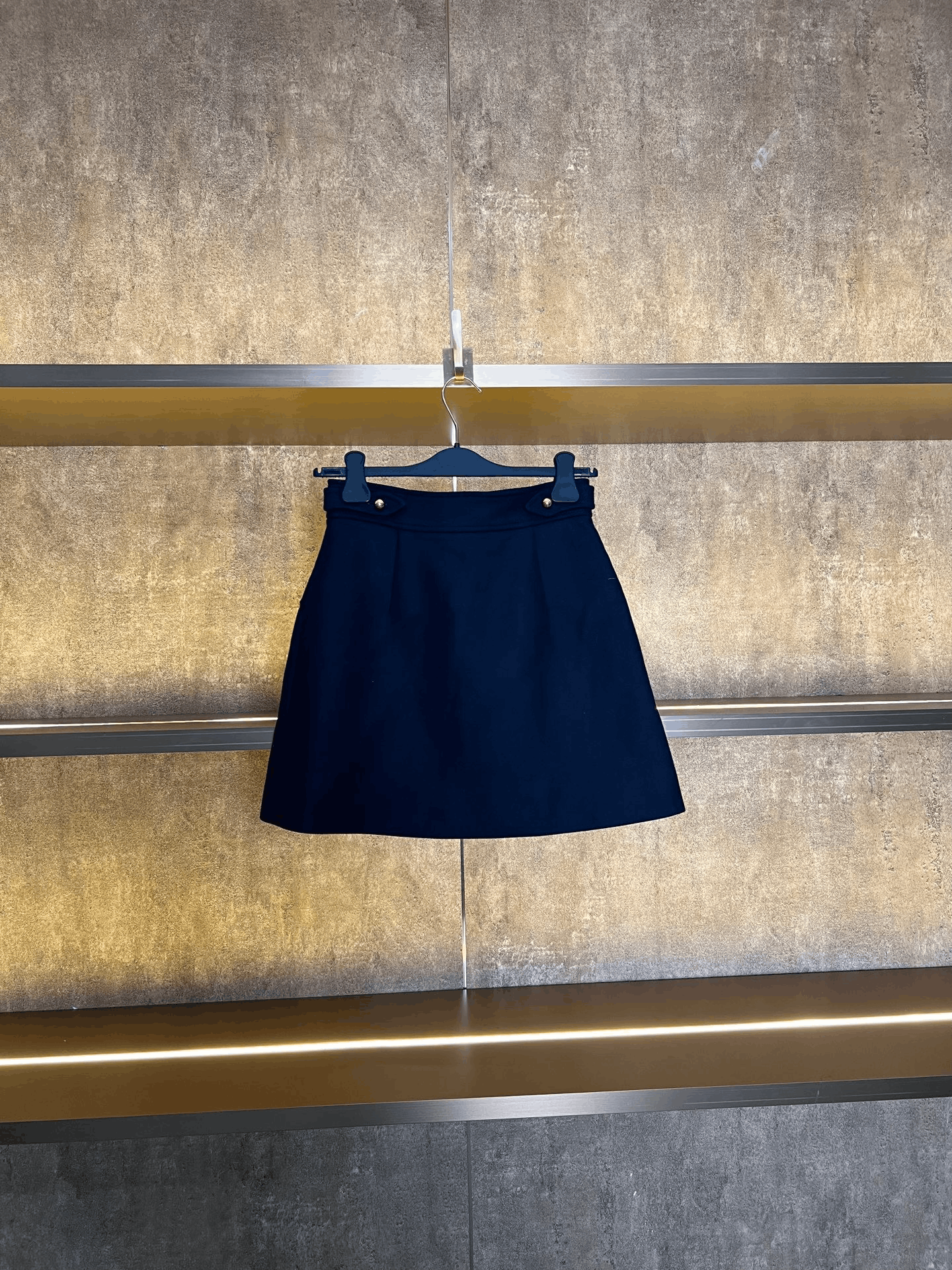 Miu Miu Miumiu Gold Buckle Skirt Size 40" / US 18 - 2 Thumbnail