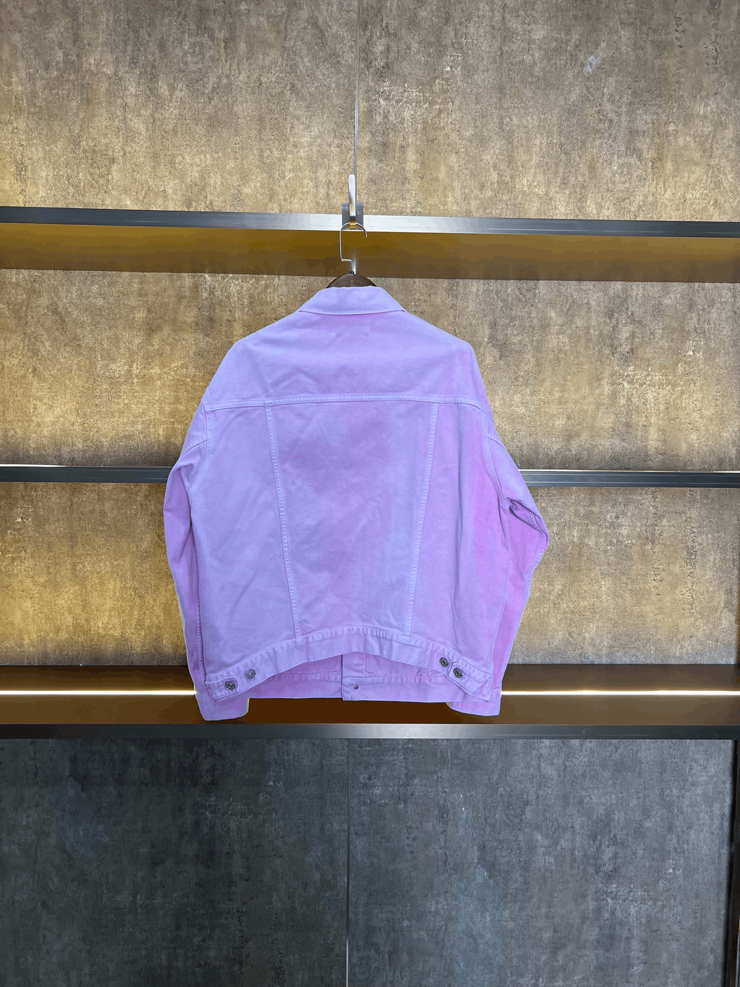 Balenciaga Balenciaga Pink Denim Jacket Size S / US 4 / IT 40 - 2 Thumbnail