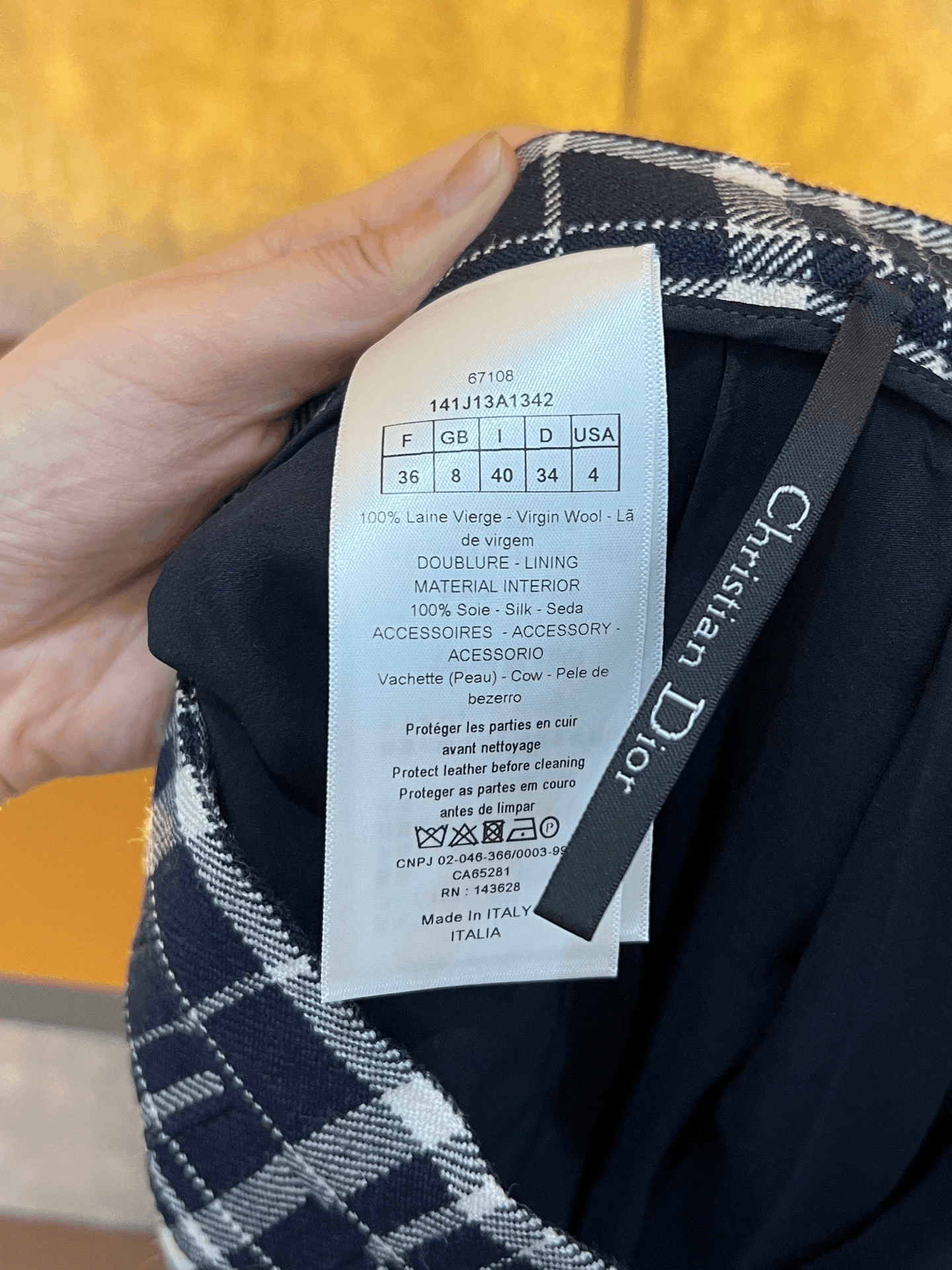 Dior Dior Blue White Plaid Pleated Skirt Size 36" / US 14 / IT 50 - 4 Thumbnail
