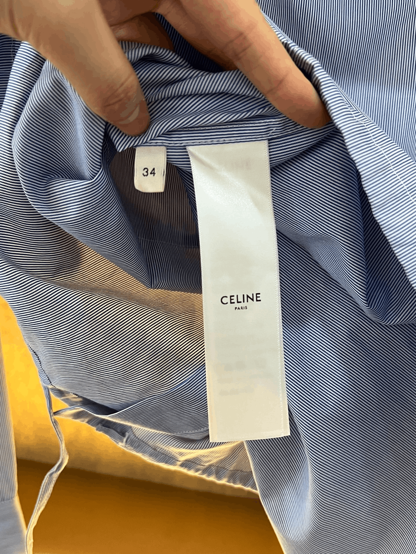 Celine Celine Off-shoulder Shirt Size XXS / US 00 / IT 34 - 4 Thumbnail