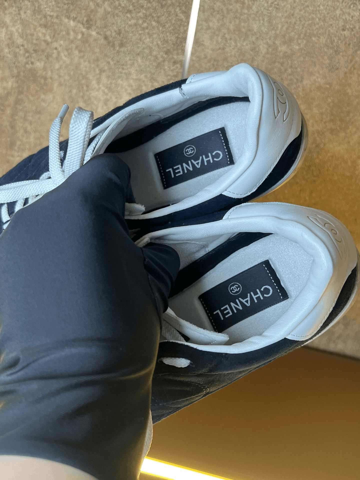 Chanel Chanel Navy German Training Shoes Size US 9 / IT 39 - 7 Thumbnail