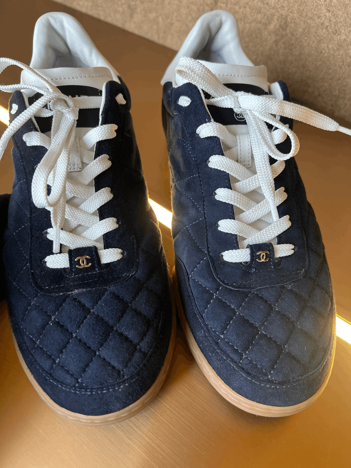 Chanel Chanel Navy German Training Shoes Size US 9 / IT 39 - 2 Thumbnail