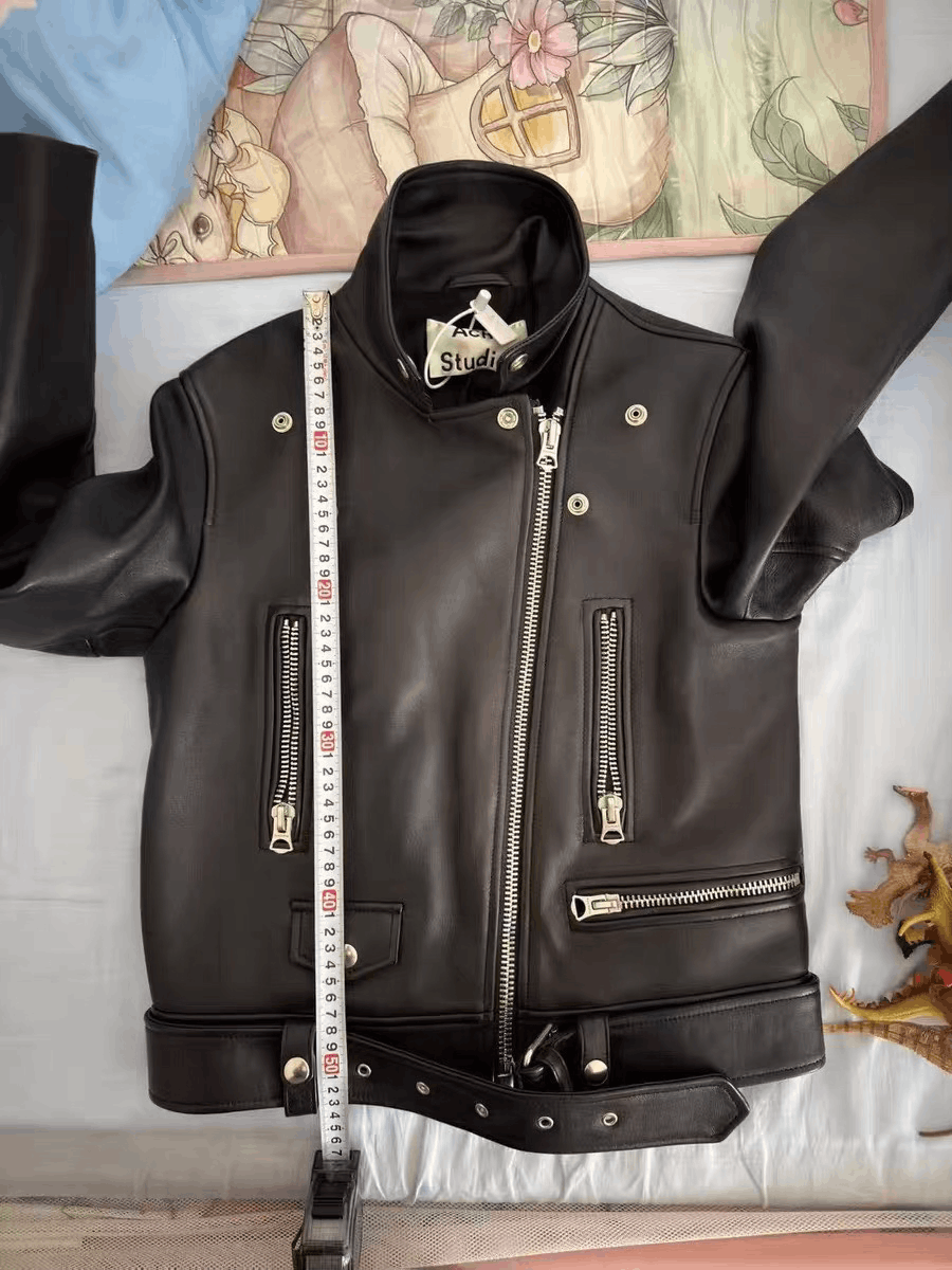 Acne Studios Acne Studios Black Motorcycle Zip Leather Jacket Size XS / US 0-2 / IT 36-38 - 8 Thumbnail