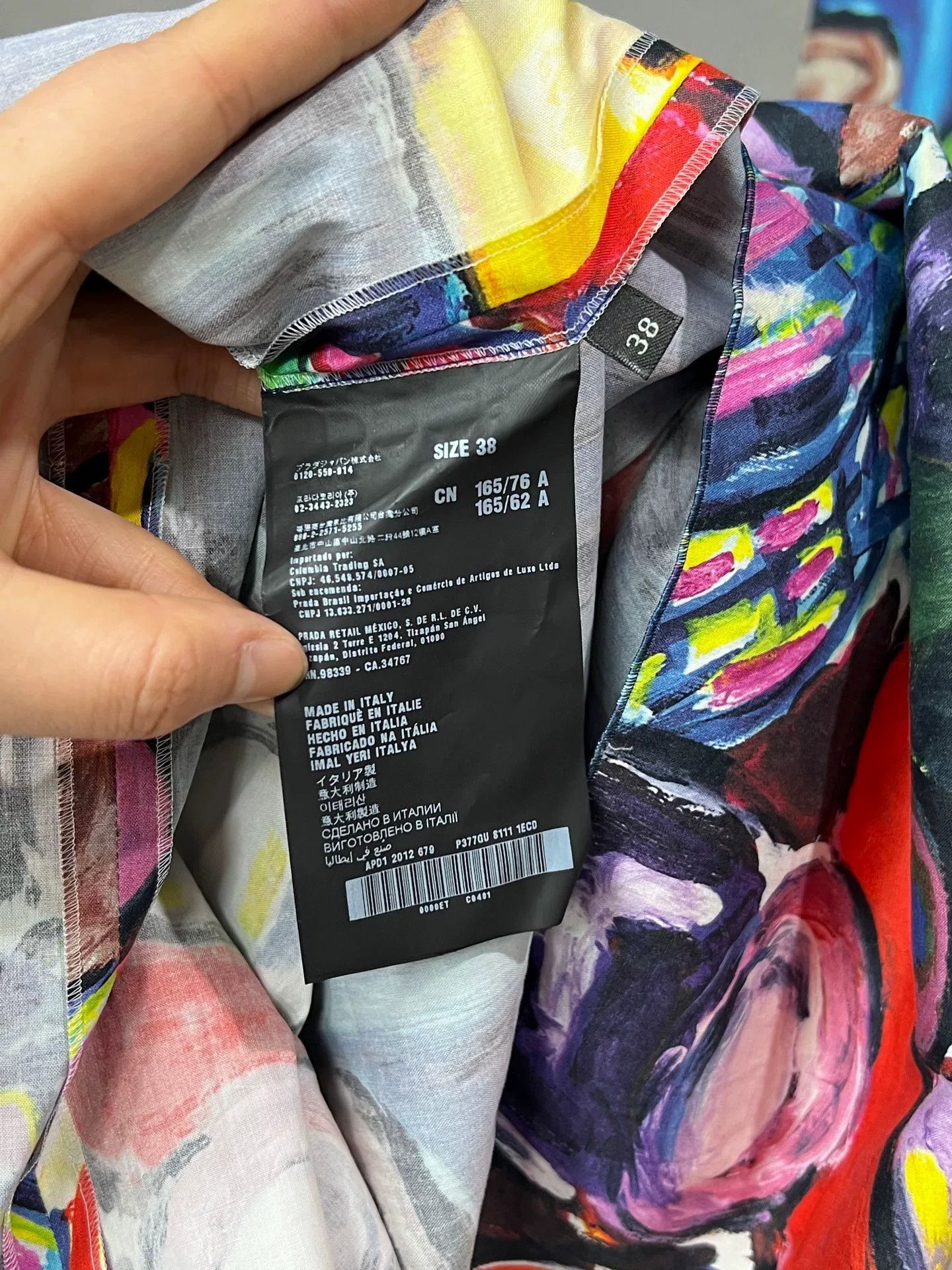 Prada Prada Oil Painting Dress Size S / US 4 / IT 40 - 4 Thumbnail