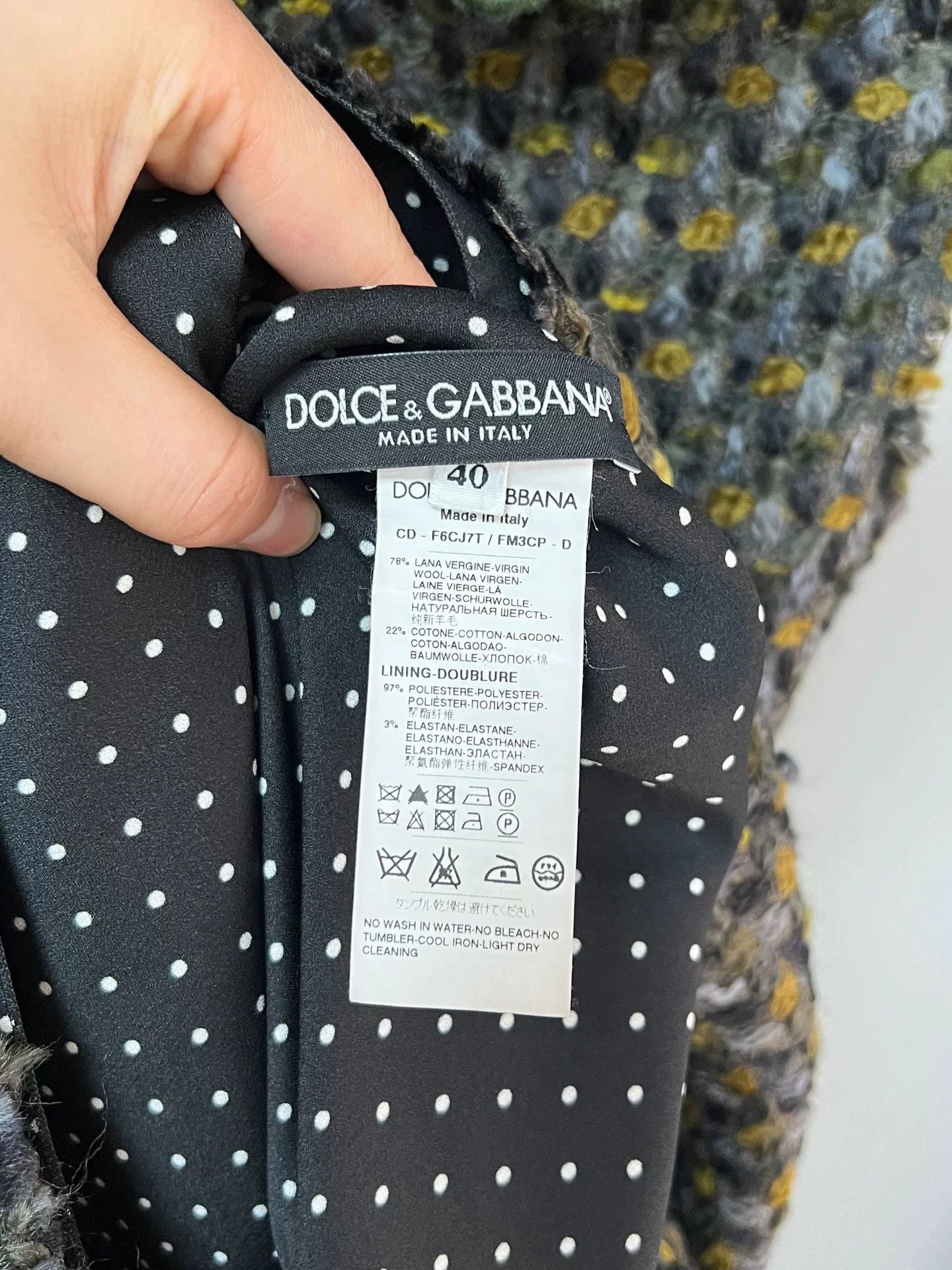 Dolce & Gabbana D&G Wool Women's Dress Size S / US 4 / IT 40 - 4 Thumbnail