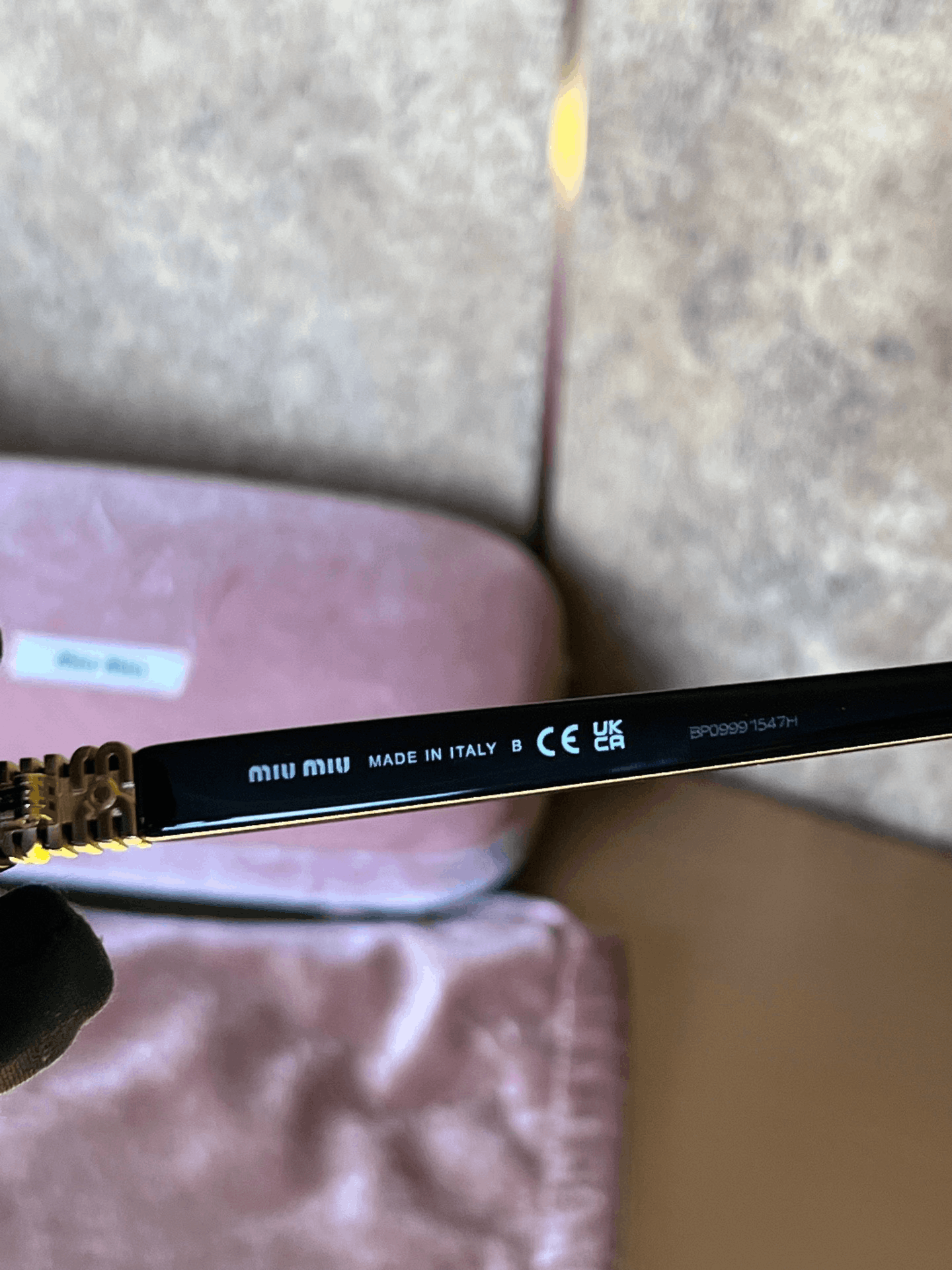 Miu Miu Miumiu Gold Accent Eyeglasses Size ONE SIZE - 6 Thumbnail