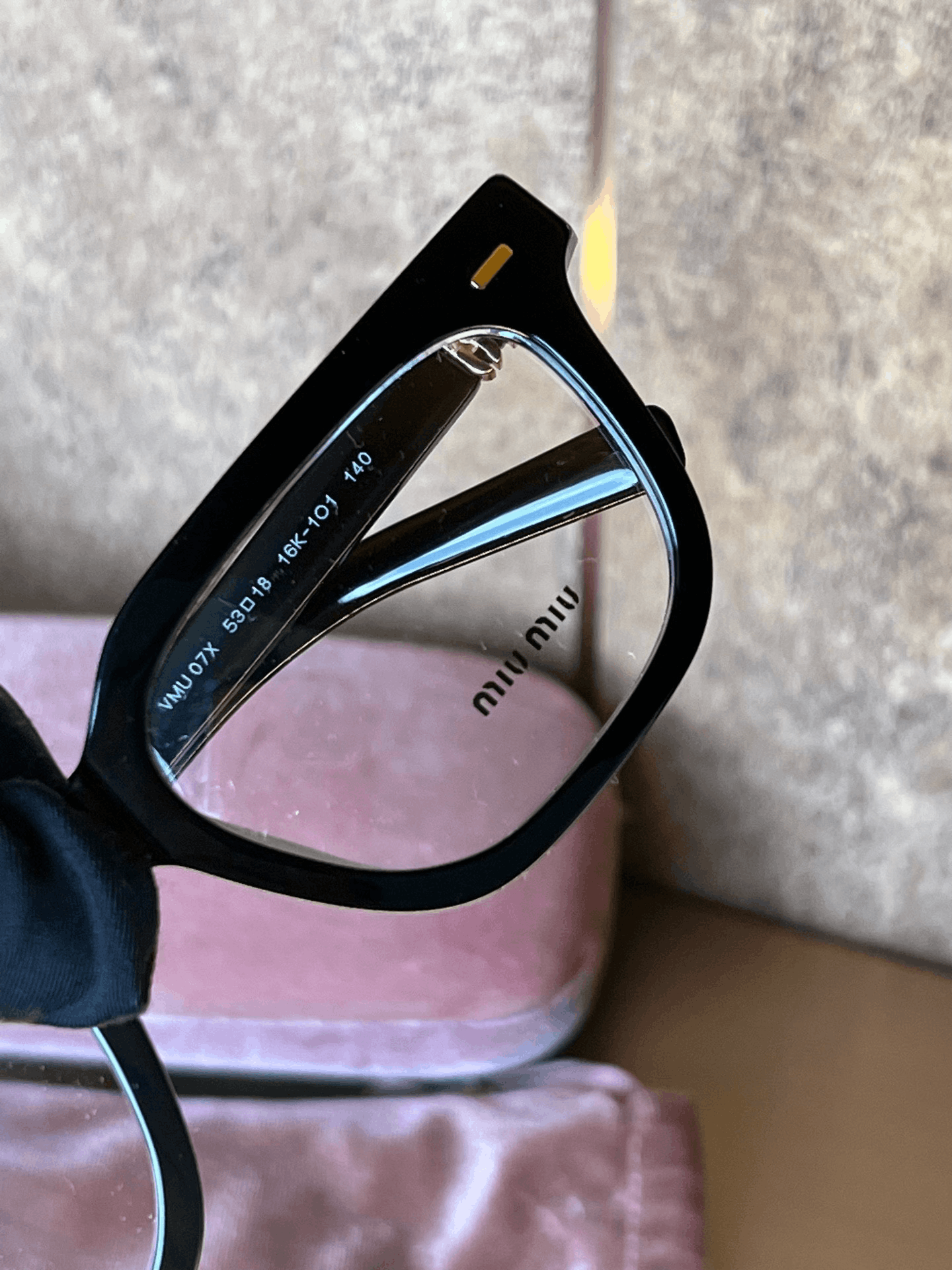 Miu Miu Miumiu Gold Accent Eyeglasses Size ONE SIZE - 3 Thumbnail