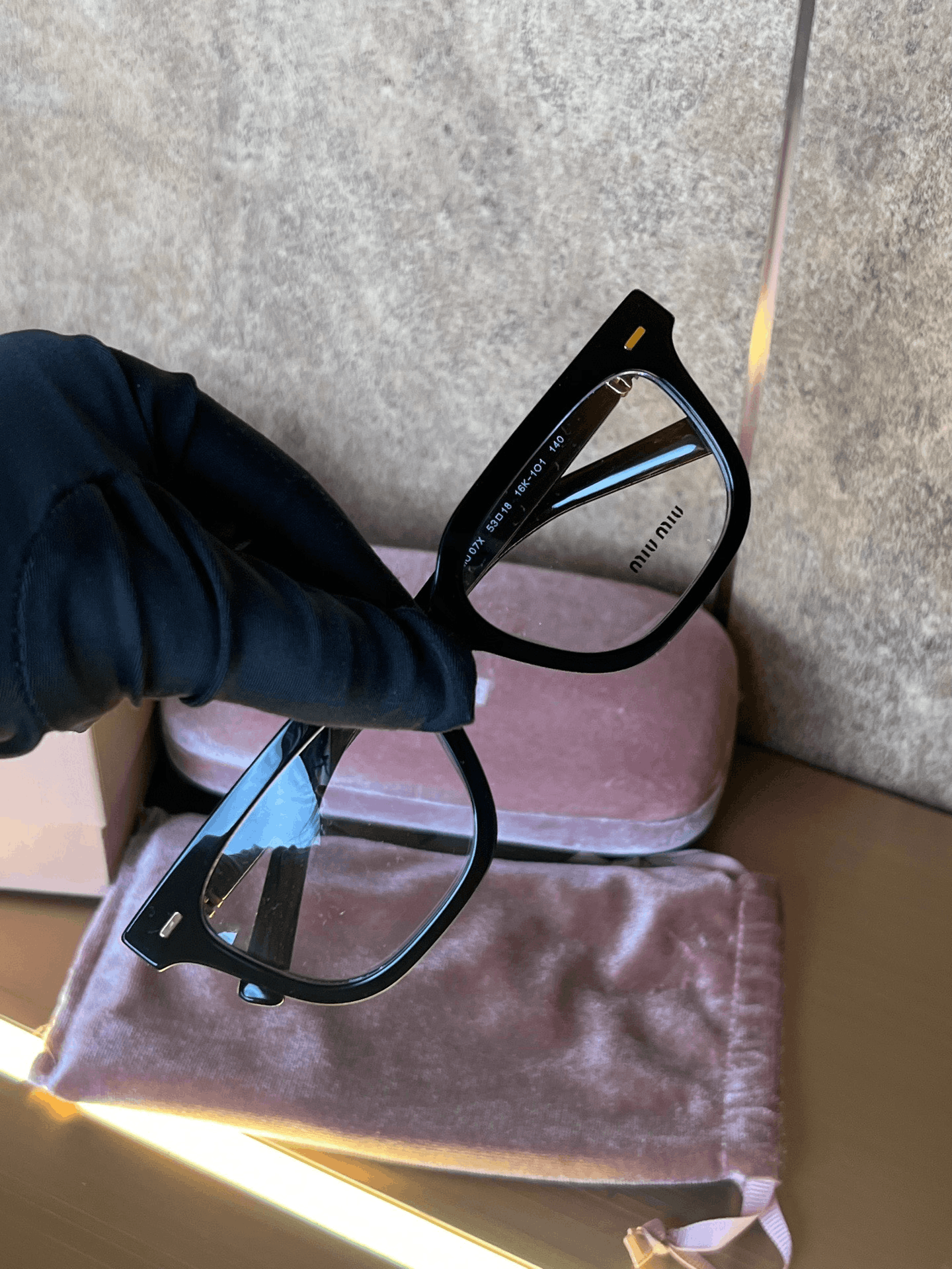 Miu Miu Miumiu Gold Accent Eyeglasses Size ONE SIZE - 2 Thumbnail