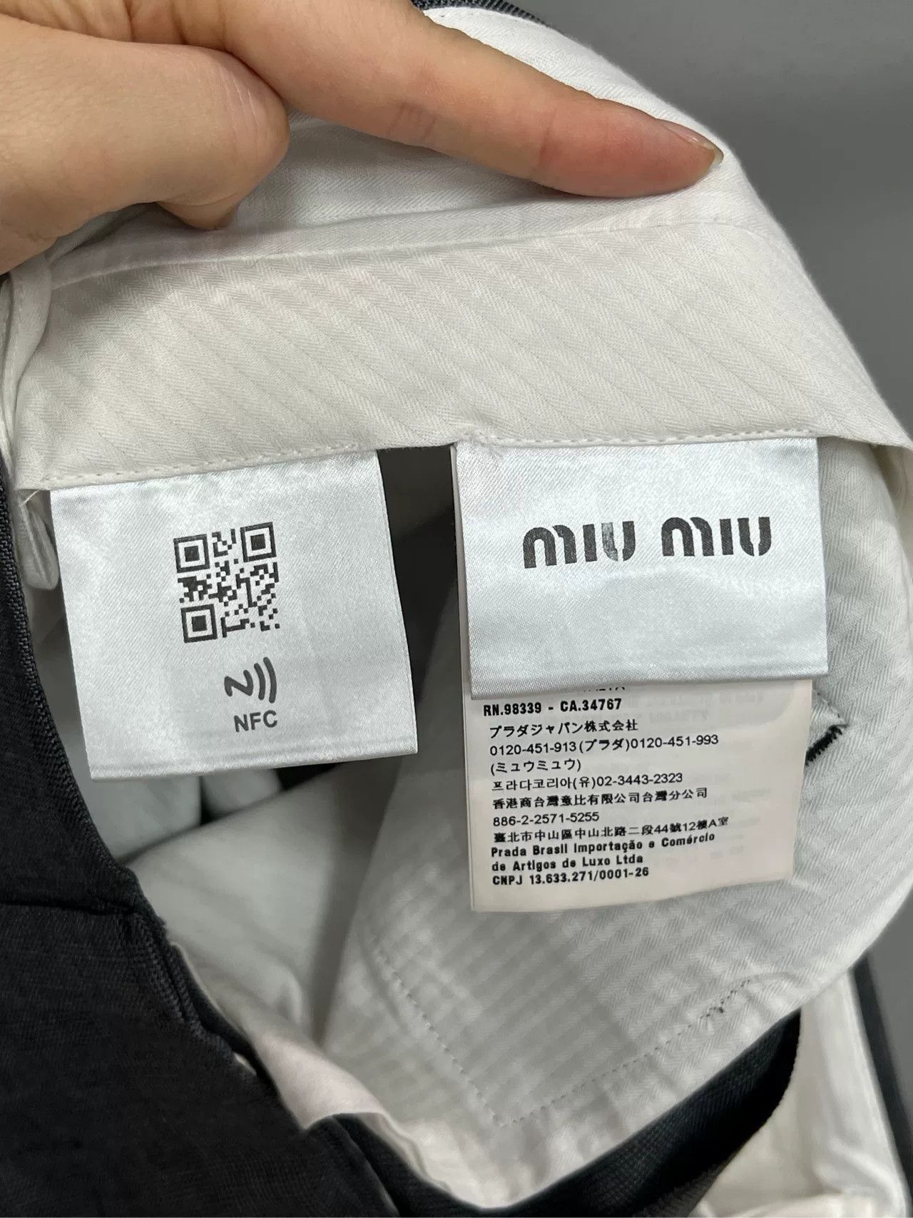 Miu Miu Miumiu Embroidered Logo Skirt Size 38" / US 16 / IT 52 - 4 Thumbnail