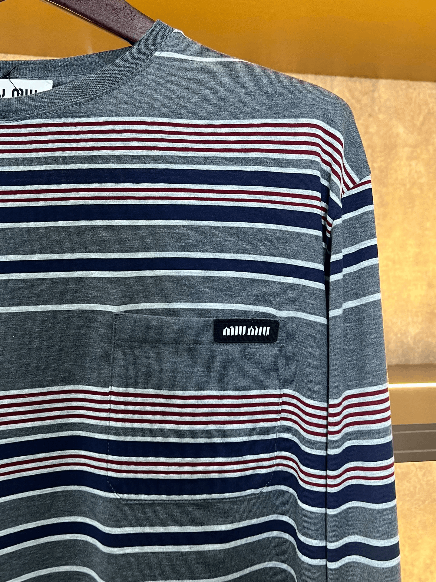 Miu Miu Miumiu Striped Long-Sleeve Top Size S / US 4 / IT 40 - 3 Thumbnail