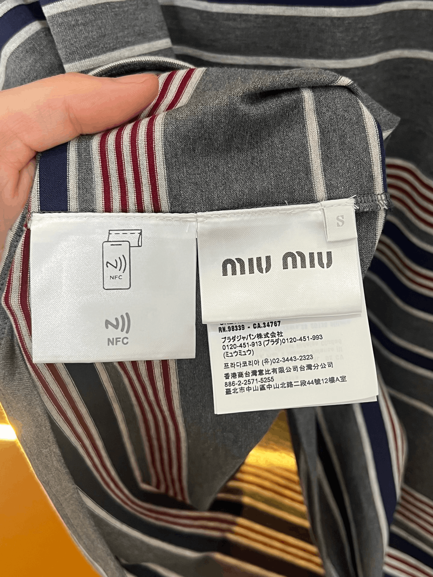 Miu Miu Miumiu Striped Long-Sleeve Top Size S / US 4 / IT 40 - 4 Thumbnail