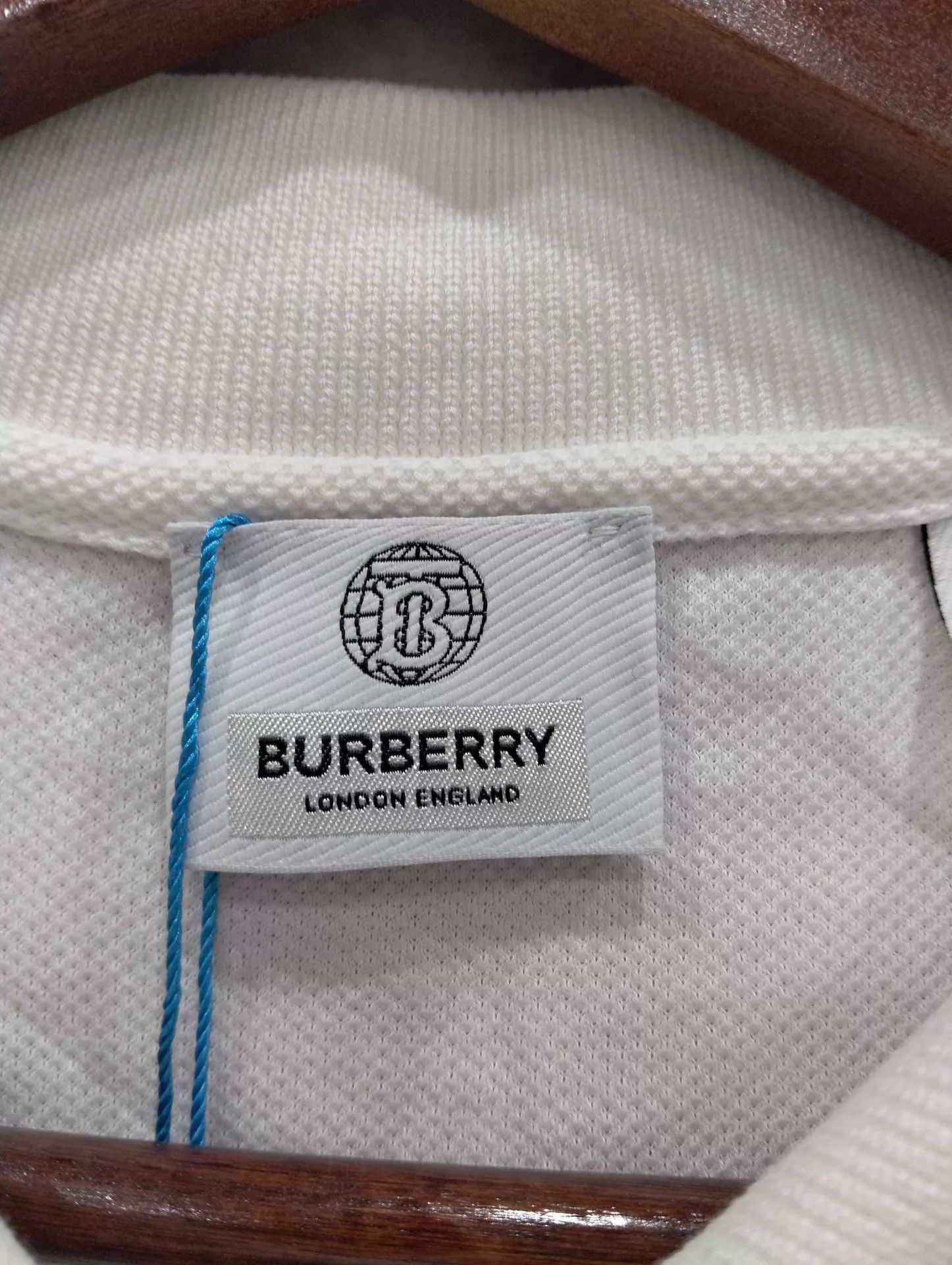 Burberry White Short Sleeve Polo Shirt Size L Size US L / EU 52-54 / 3 - 4 Thumbnail