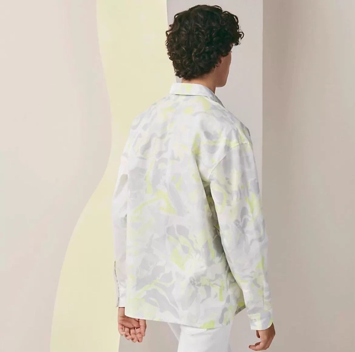 Hermes Multi Pattern Long Sleeve Button Up Shirt Size US M / EU 48-50 / 2 - 8 Thumbnail