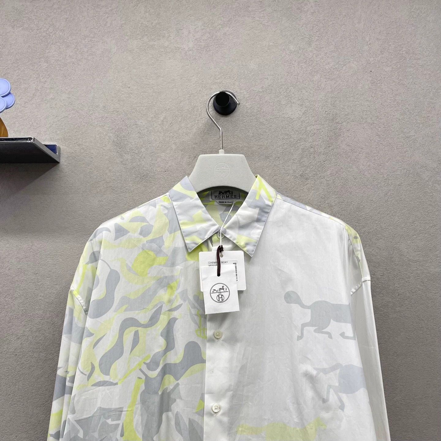 Hermes Multi Pattern Long Sleeve Button Up Shirt Size US M / EU 48-50 / 2 - 4 Thumbnail