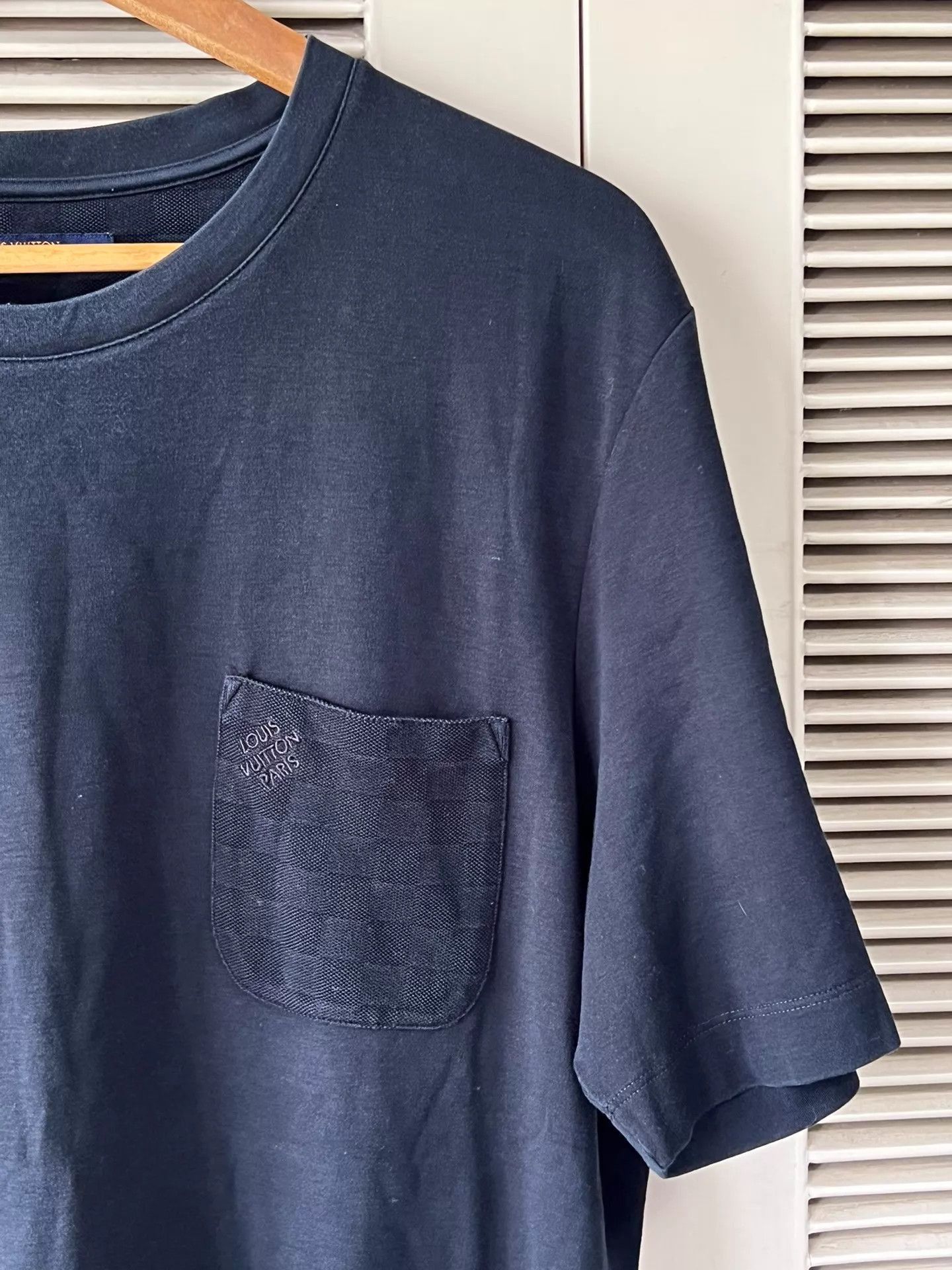 Louis Vuitton Blue Short Sleeve Pocket T-Shirt Size US XXL / EU 58 / 5 - 4 Thumbnail