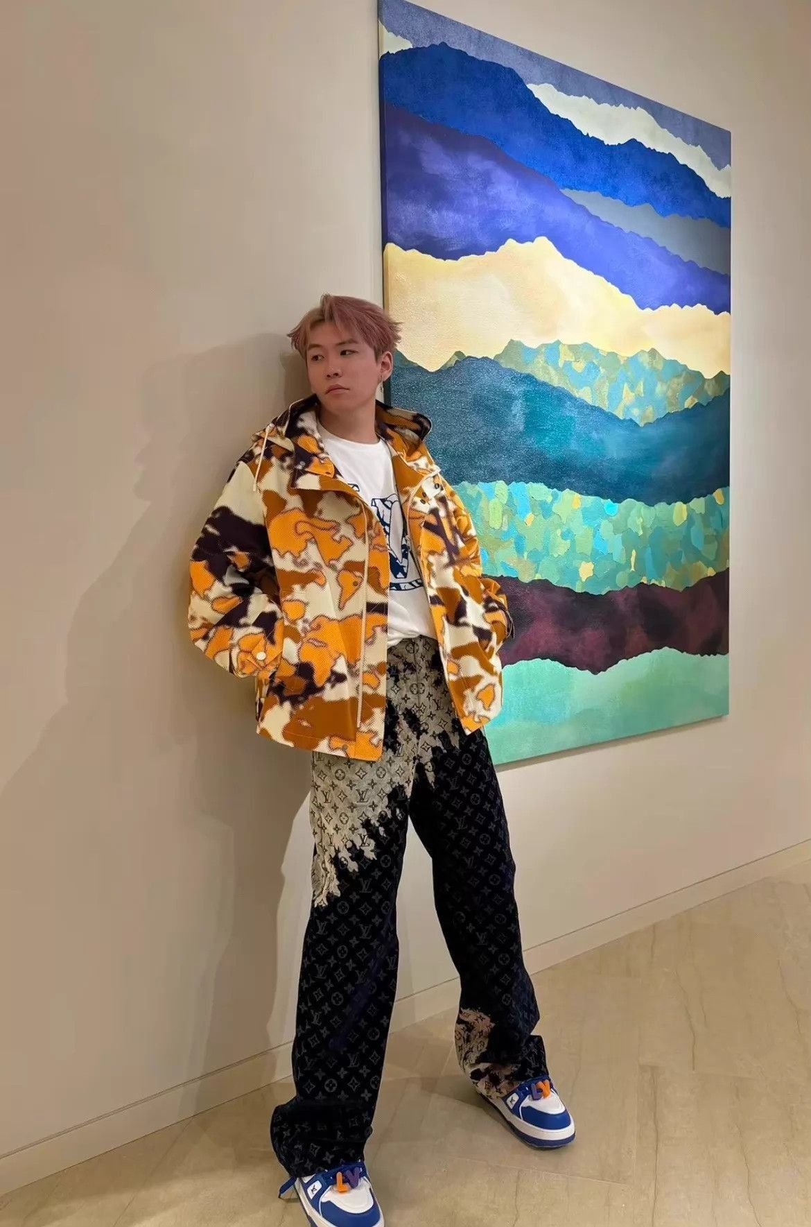 Louis Vuitton Multi Colored Camouflage Print Hooded Jacket Size US M / EU 48-50 / 2 - 7 Thumbnail