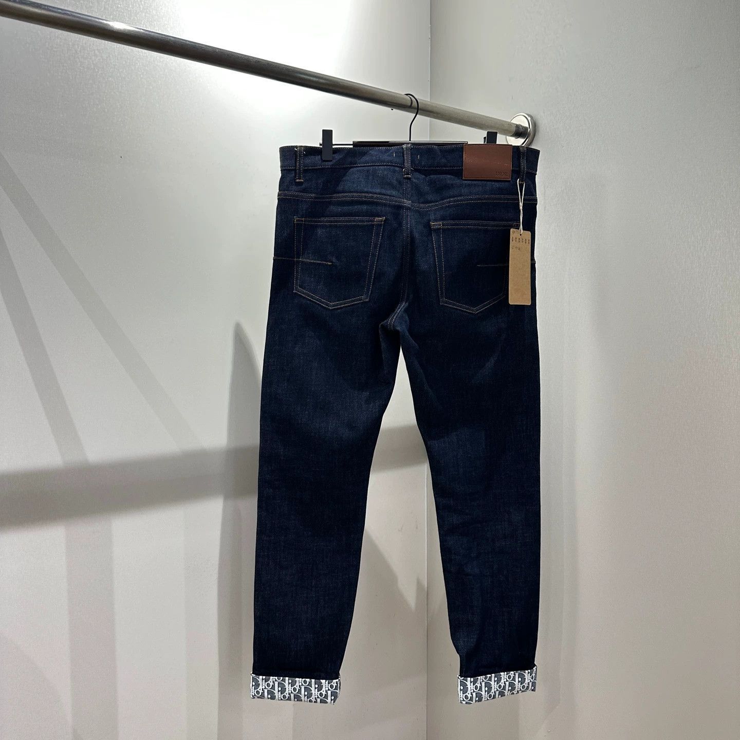 Dior Blue Denim Jeans with Rolled Cuffs Size 32 Size US 32 / EU 48 - 2 Thumbnail