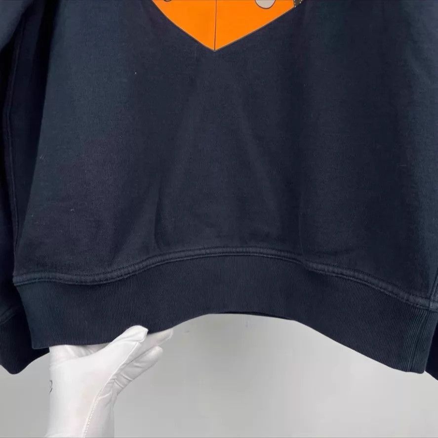 Hermes Navy Sweatshirt with Horse in Orange Box Graphic Size US M / EU 48-50 / 2 - 4 Thumbnail