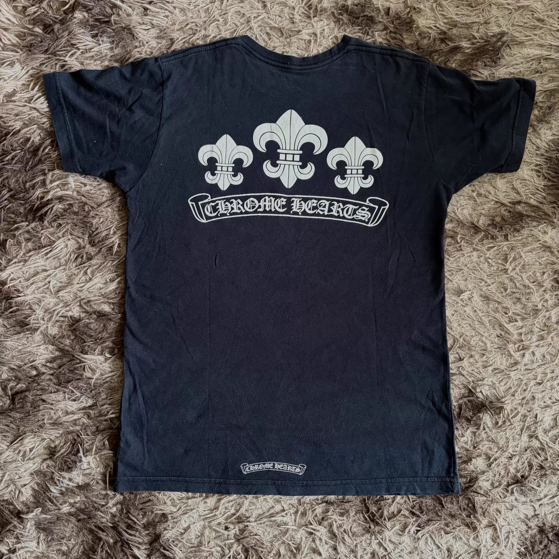 Chrome Hearts Black Short Sleeve T-Shirt with Fleur-de-Lis Pocket Size US M / EU 48-50 / 2 - 2 Thumbnail