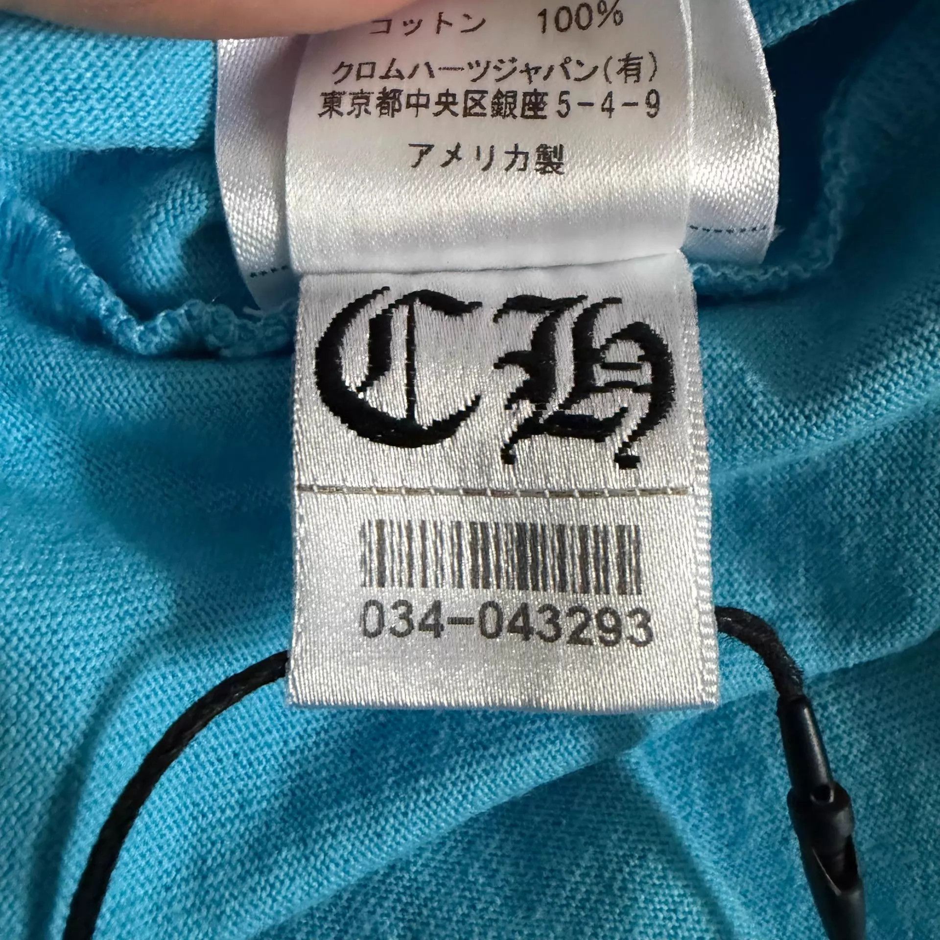 Chrome Hearts Blue Short-Sleeve Graphic T-Shirt with Pocket Size US XL / EU 56 / 4 - 6 Thumbnail