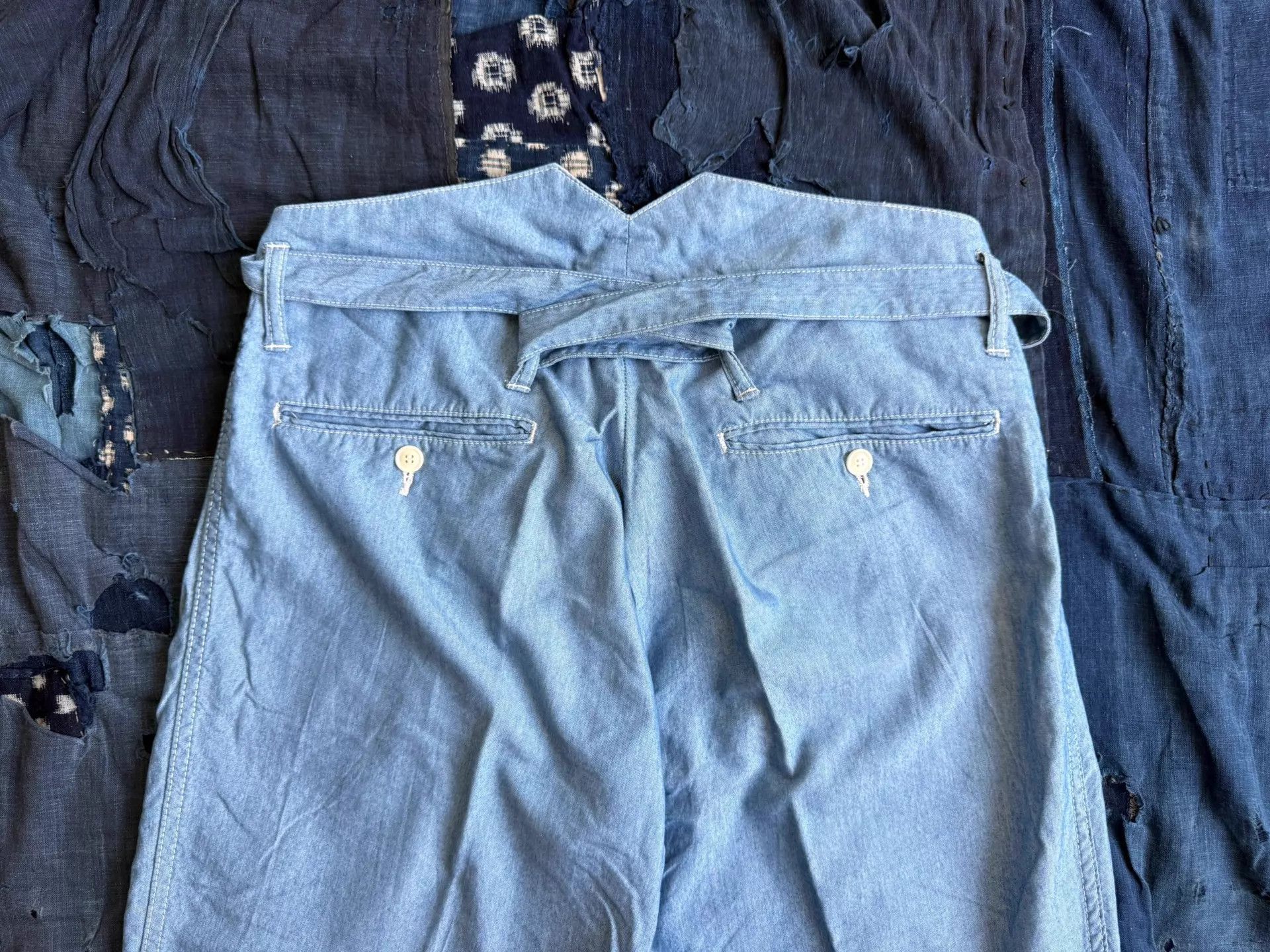 Visvim Blue Casual Pleated Trousers Size 32 Size US 32 / EU 48 - 5 Thumbnail
