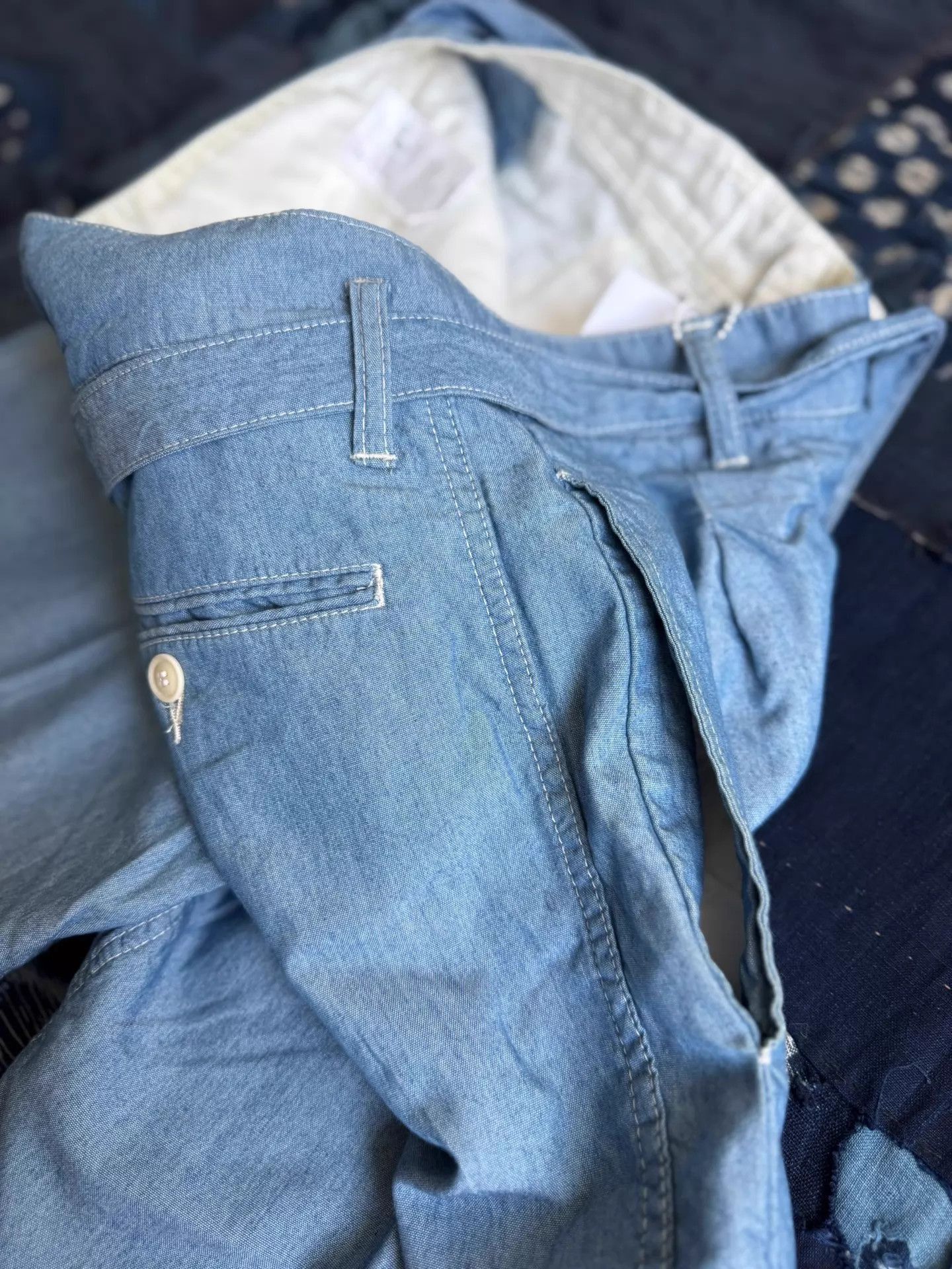 Visvim Blue Casual Pleated Trousers Size 32 Size US 32 / EU 48 - 6 Thumbnail