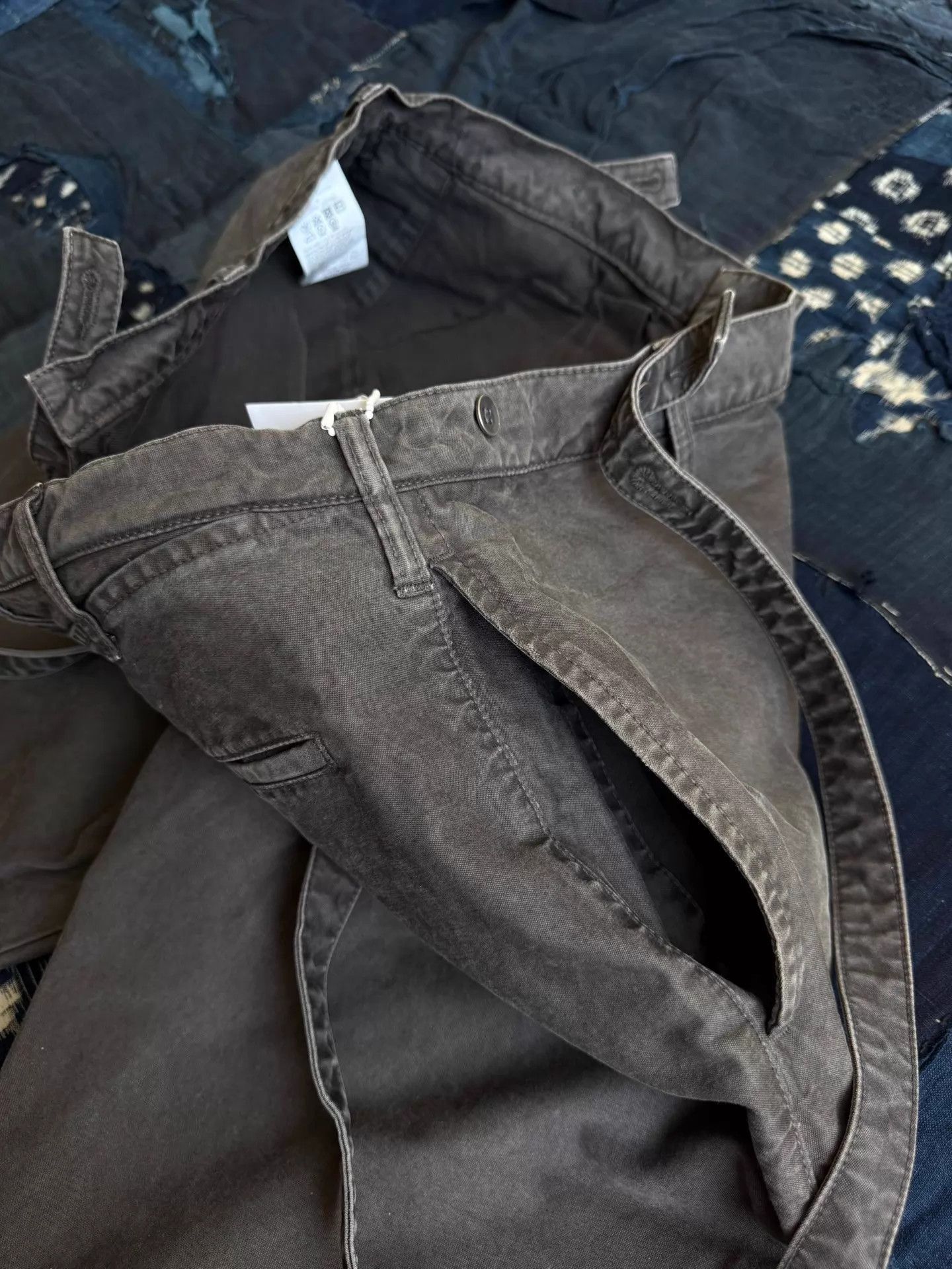 Visvim Gray Distressed Casual Pants with Suspenders Size 32 Size US 32 / EU 48 - 7 Thumbnail