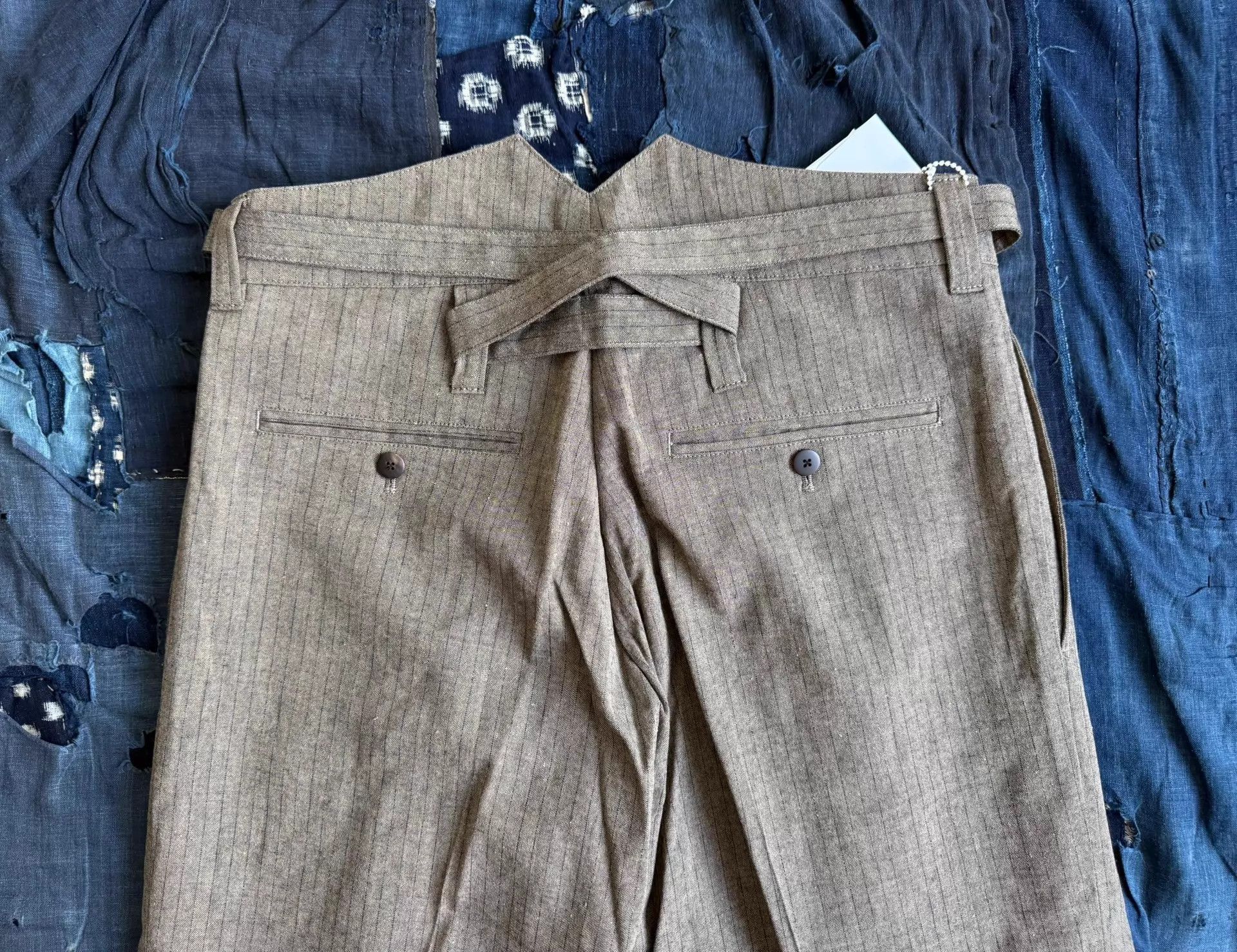 Visvim Beige Pleated Straight-Leg Pants Size 32 Size US 32 / EU 48 - 5 Thumbnail