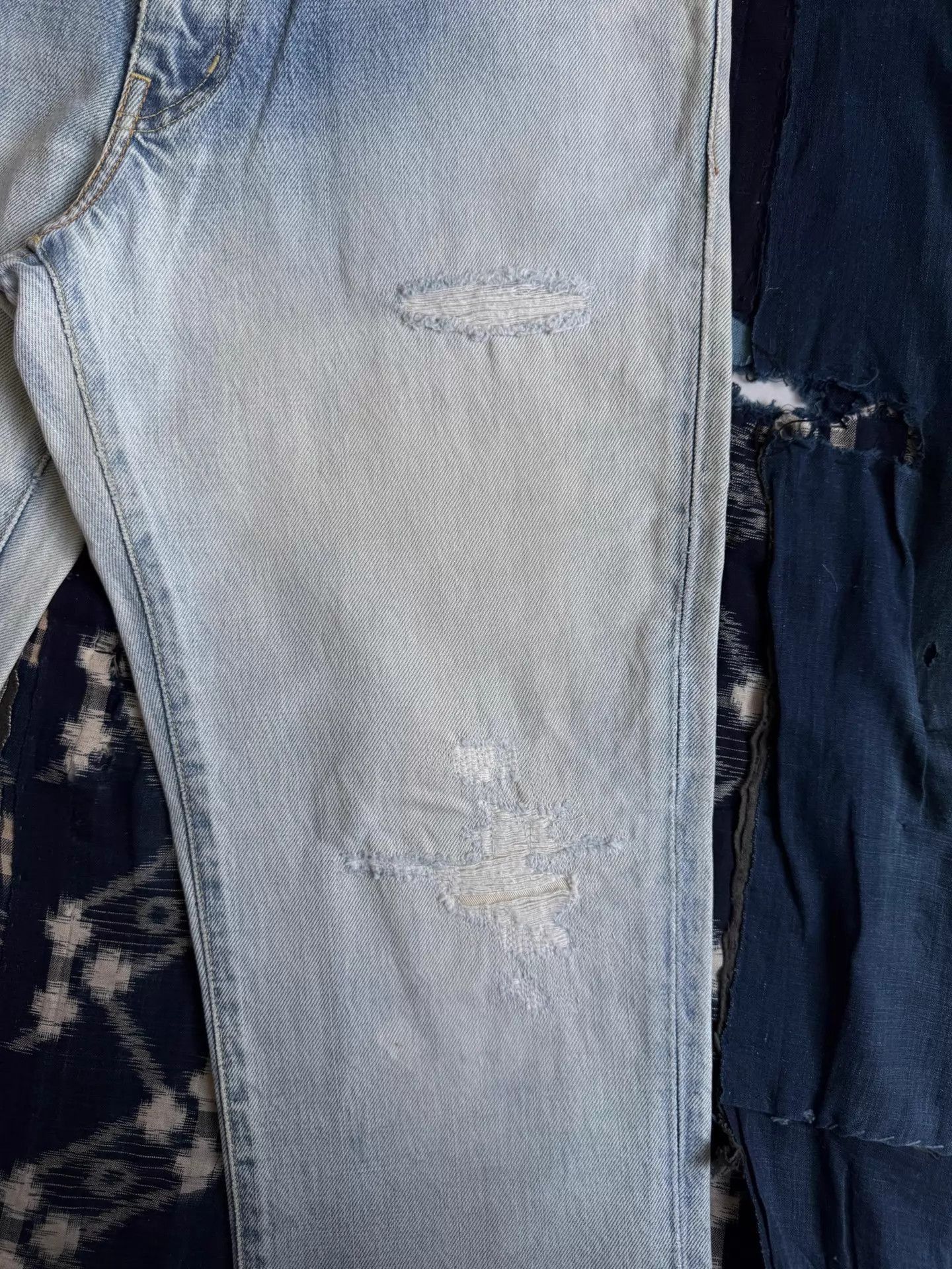 Visvim Distressed Blue Denim Jeans Size 30 Size US 30 / EU 46 - 3 Thumbnail