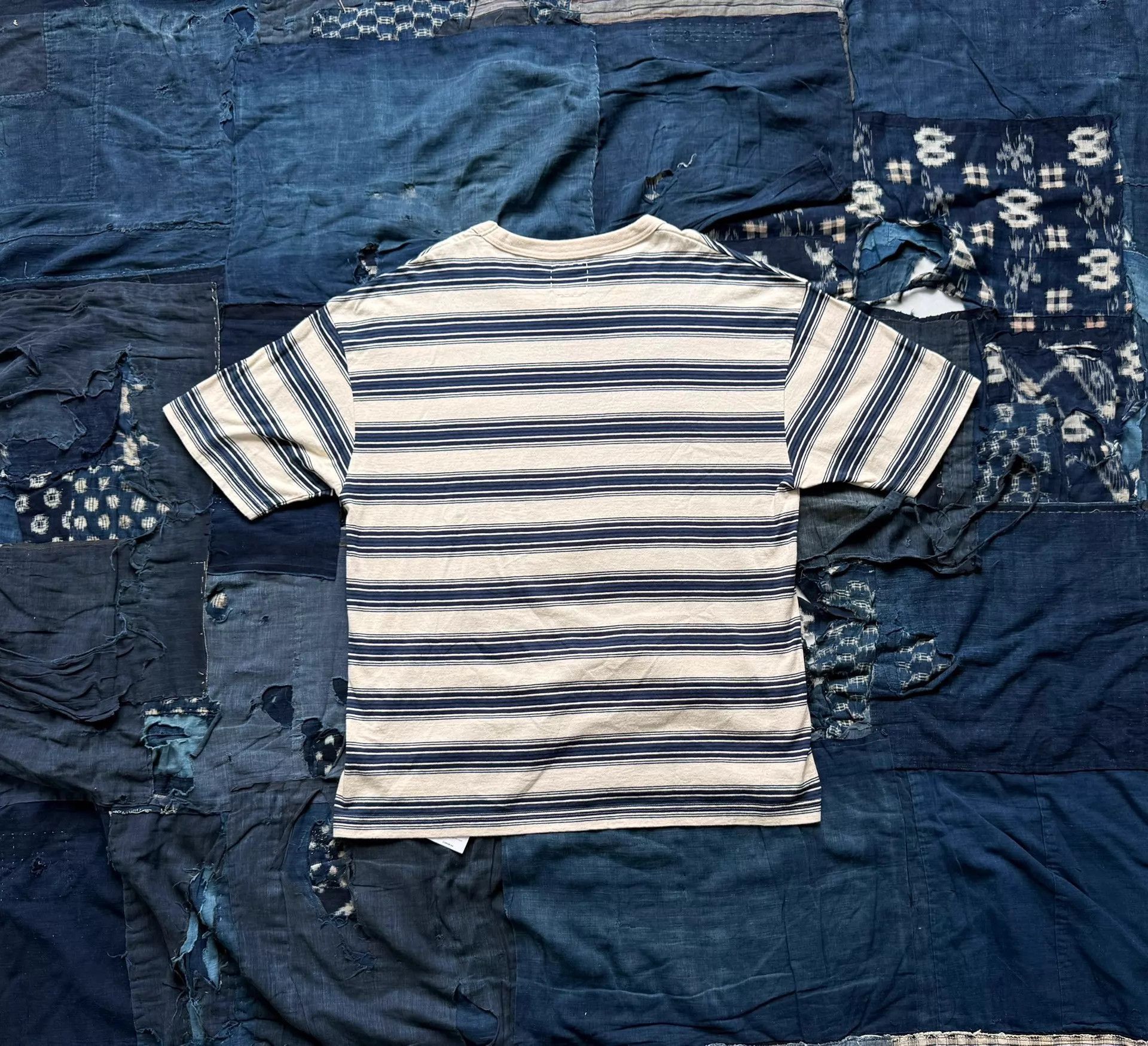 Visvim Striped Short Sleeve Pocket T-Shirt Size US XL / EU 56 / 4 - 2 Thumbnail