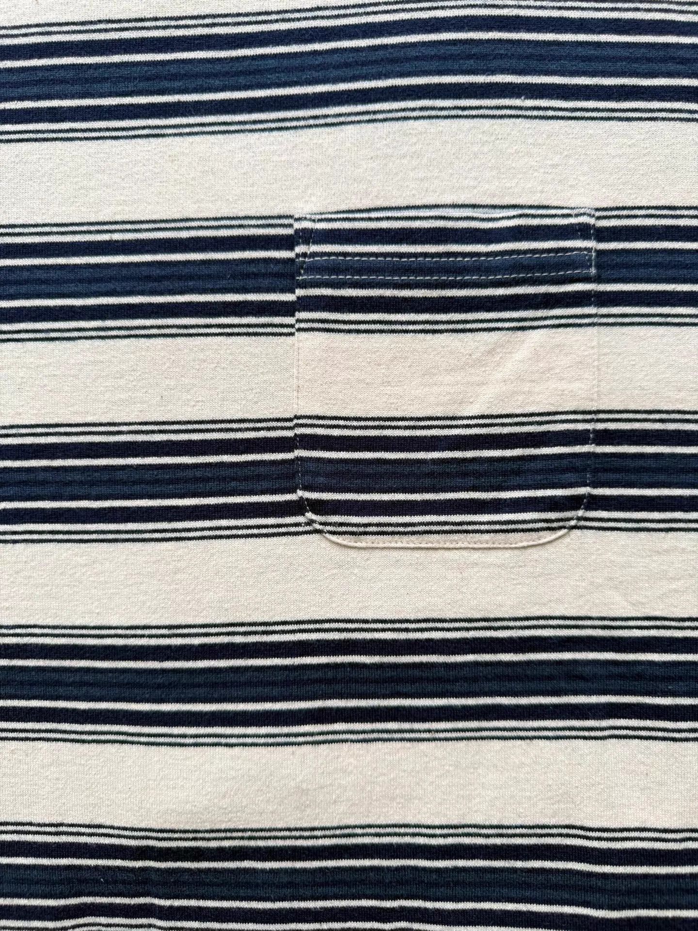 Visvim Striped Short Sleeve Pocket T-Shirt Size US XL / EU 56 / 4 - 5 Thumbnail