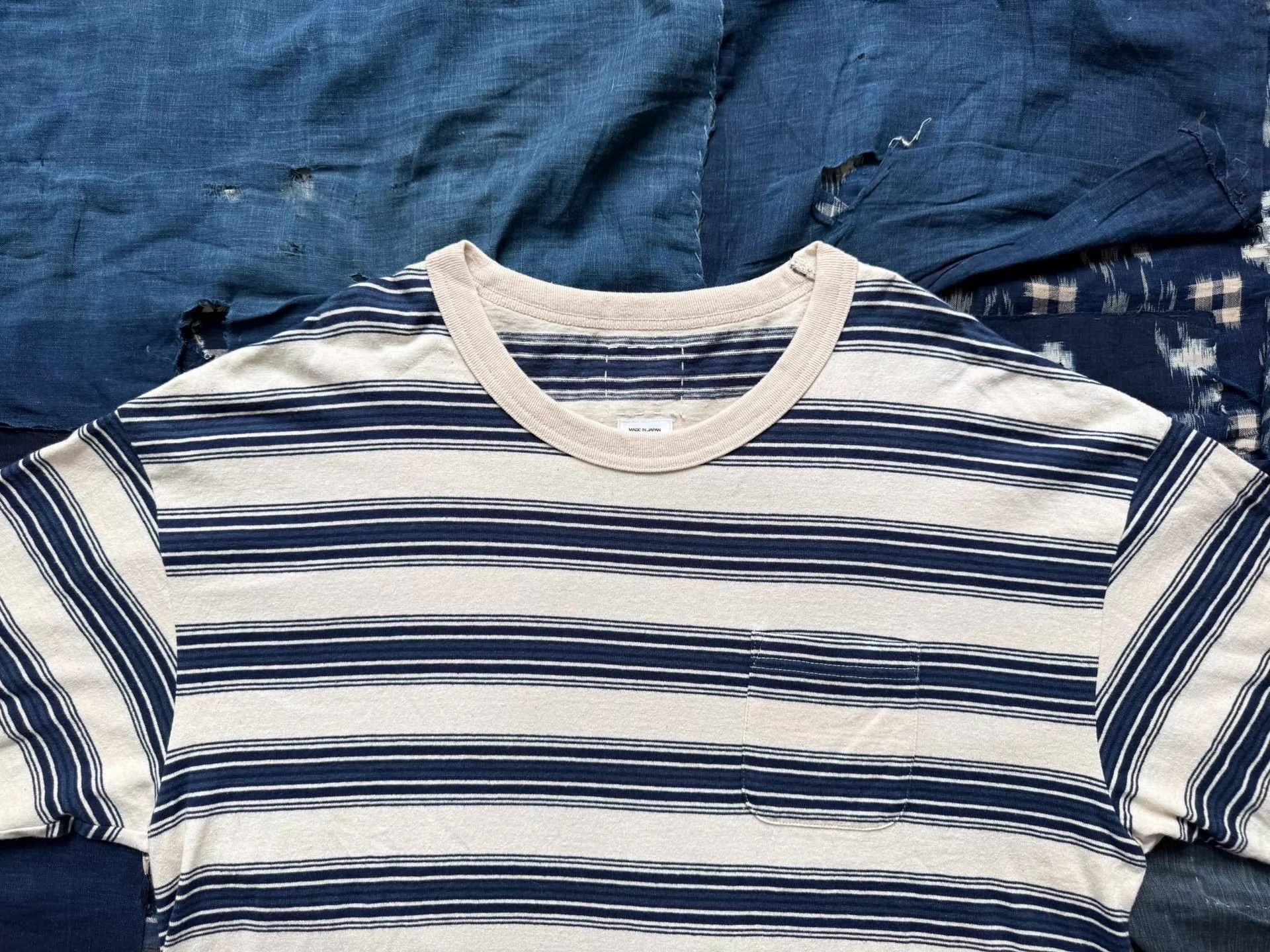 Visvim Striped Short Sleeve Pocket T-Shirt Size US XL / EU 56 / 4 - 3 Thumbnail