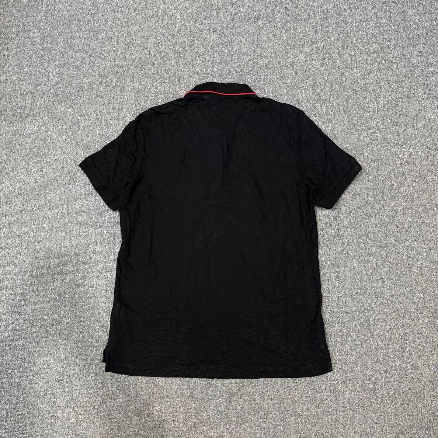 Burberry Black Short Sleeve Polo with Red Accents Size US L / EU 52-54 / 3 - 2 Thumbnail