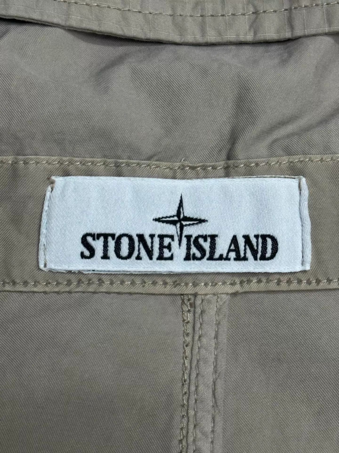 Stone Island Beige Long Hooded Parka with Pockets Size US L / EU 52-54 / 3 - 6 Thumbnail