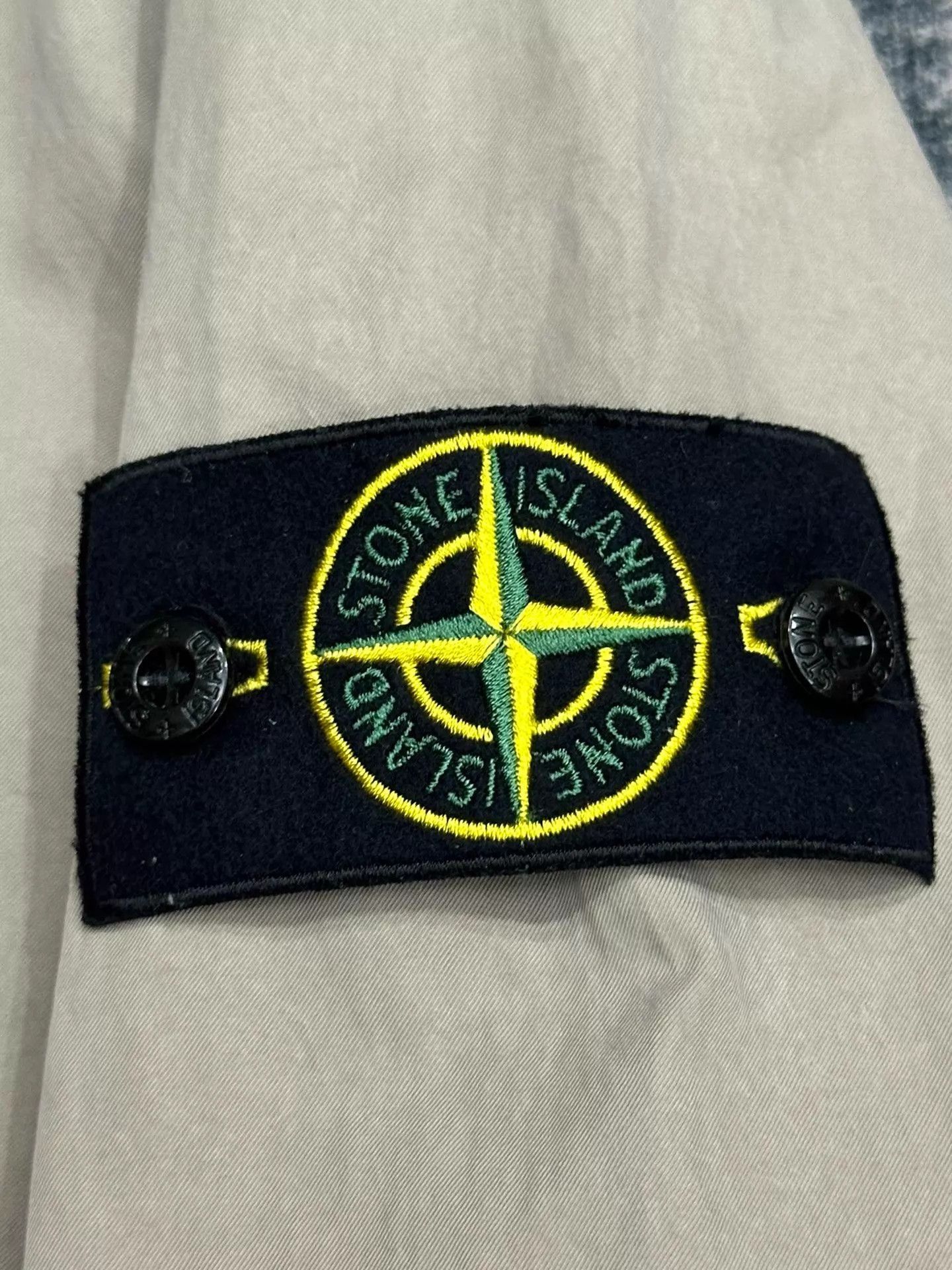 Stone Island Beige Long Hooded Parka with Pockets Size US L / EU 52-54 / 3 - 4 Thumbnail