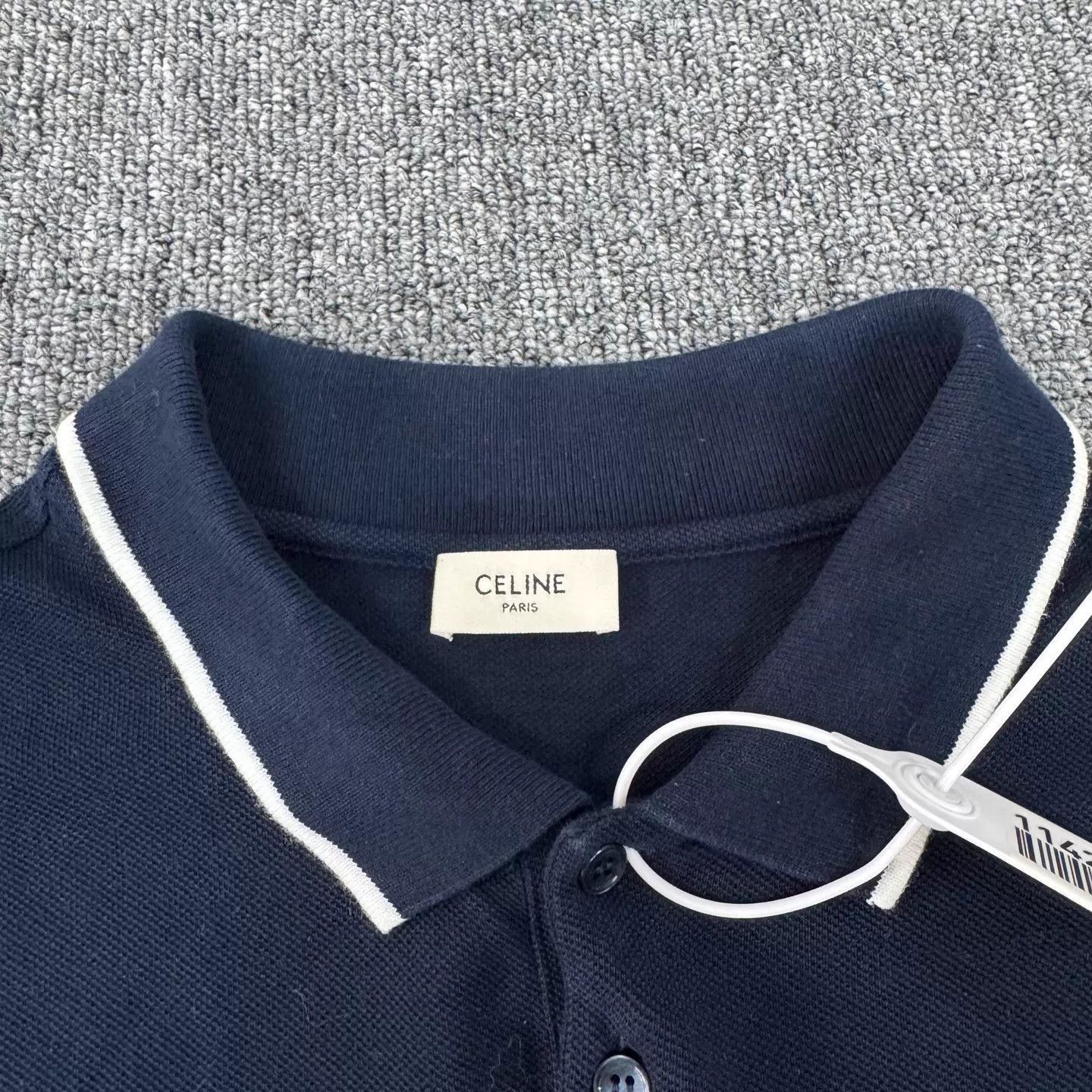 Celine Blue Short-Sleeve Polo Shirt Size US XL / EU 56 / 4 - 5 Thumbnail