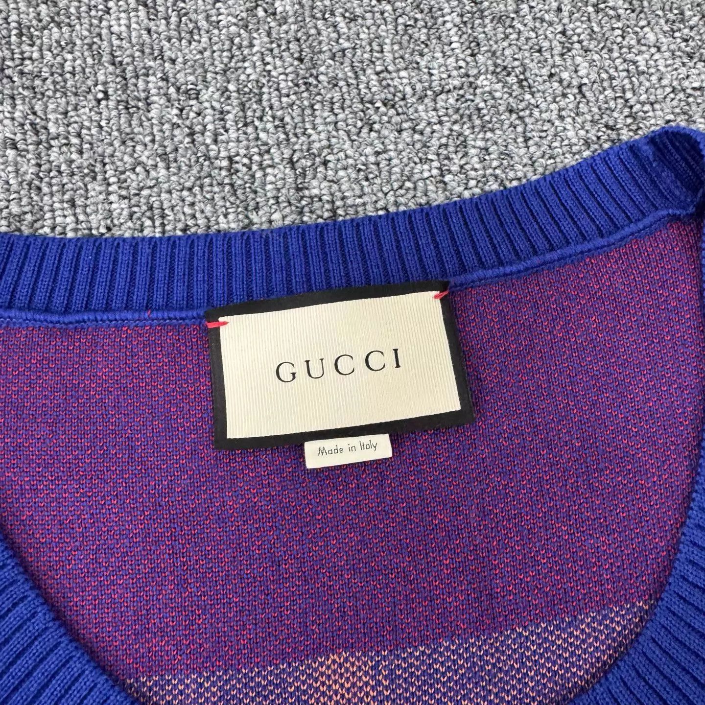 Gucci Multi Pattern Sleeveless Knit Top Size US L / EU 52-54 / 3 - 4 Thumbnail