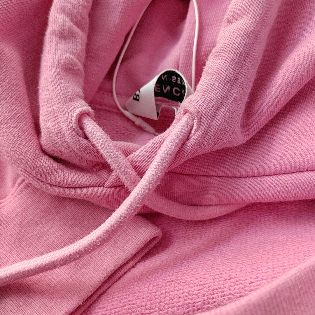 Balenciaga Balenciaga Logo Pink Hoodie Size XS Size XS / US 0-2 / IT 36-38 - 5 Thumbnail